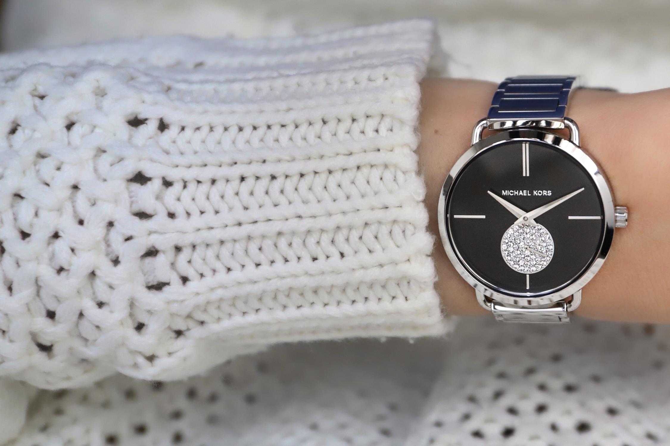 Michael Kors MK3638 zegarek srebrny klasyczny Portia bransoleta - miniatura 5