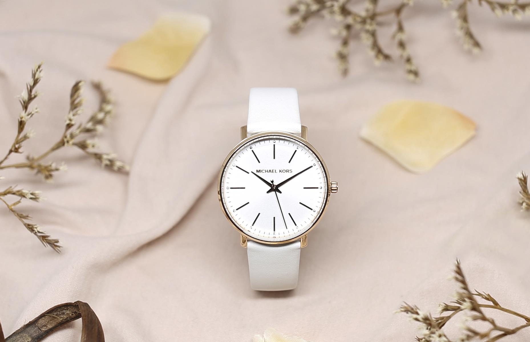 Michael Kors MK2800 zegarek różowe złoto klasyczny Pyper pasek - miniatura 5