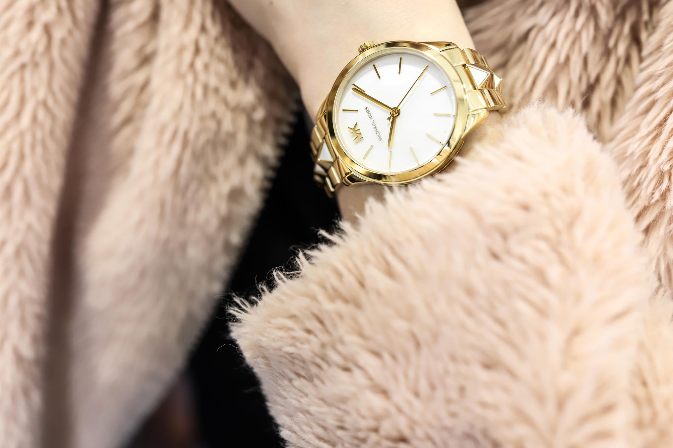zegarek Michael Kors MK6689 złoty Runway - miniatura 9