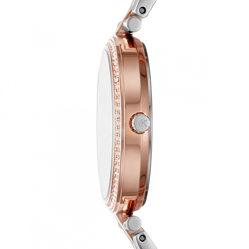 Michael Kors MK4452 zegarek różowe złoto klasyczny Sofie bransoleta - miniatura 6