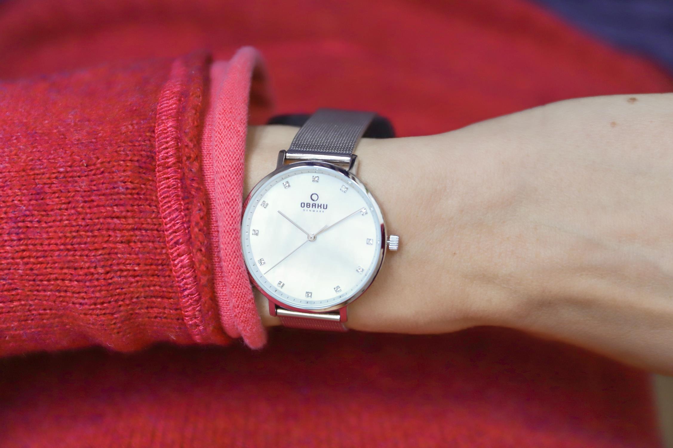 Obaku Denmark V186LXCWMC zegarek damski fashion/modowy Slim bransoleta - miniatura 7