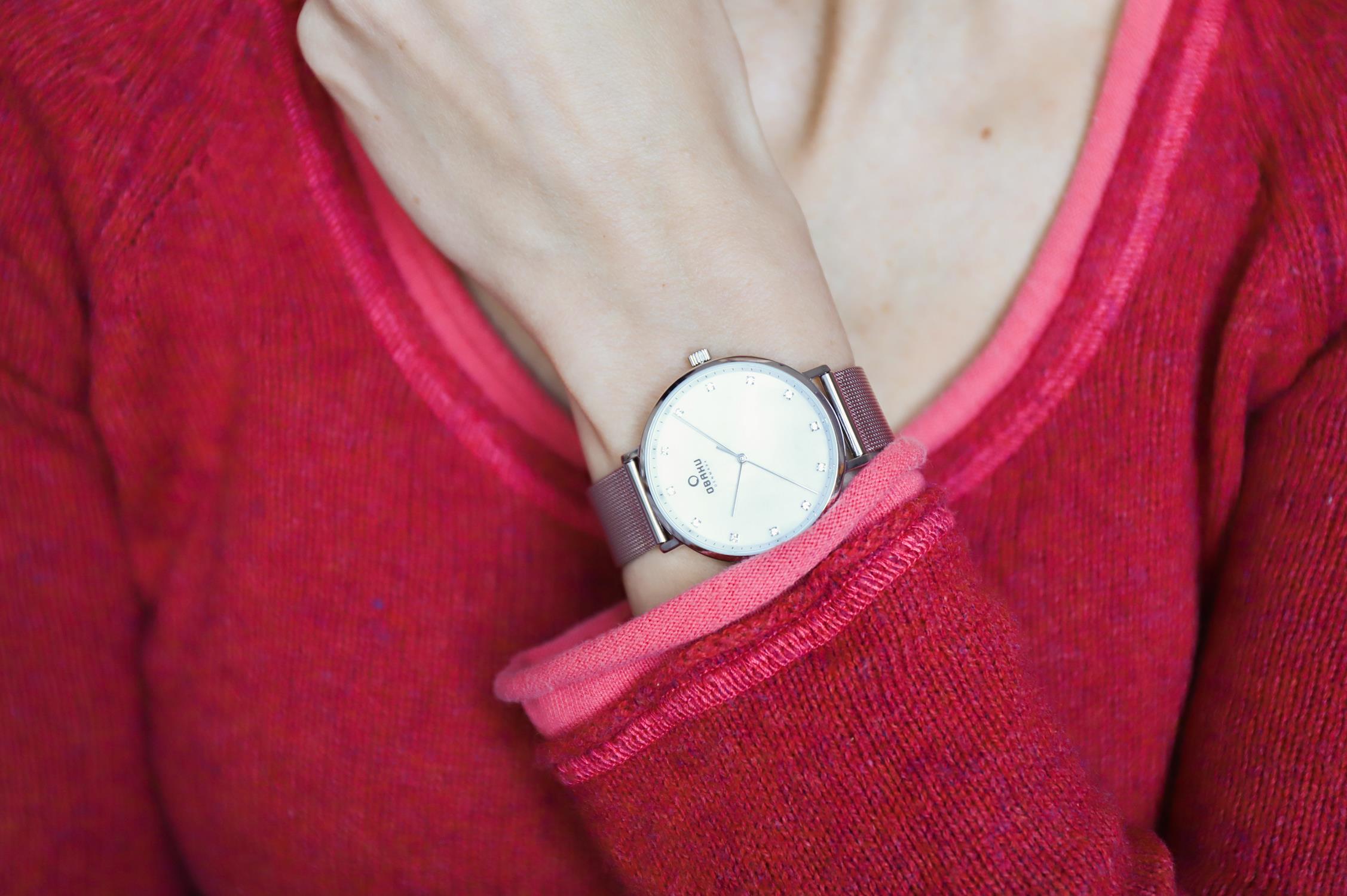 Obaku Denmark V186LXCWMC Slim VEST - STEEL zegarek damski fashion/modowy mineralne - miniatura 5