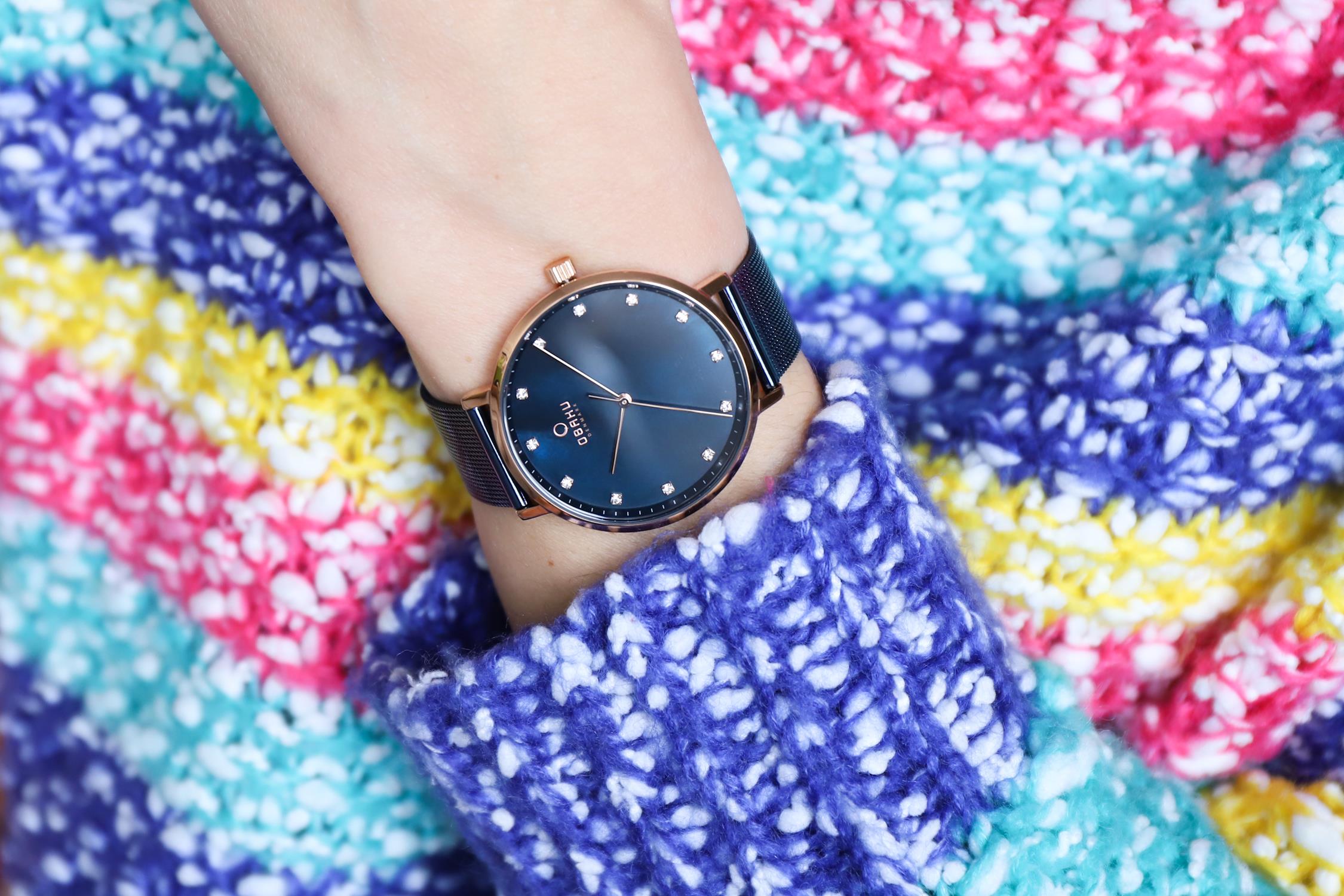 Obaku Denmark V186LXVLML zegarek damski Slim różowe złoto - miniatura 9