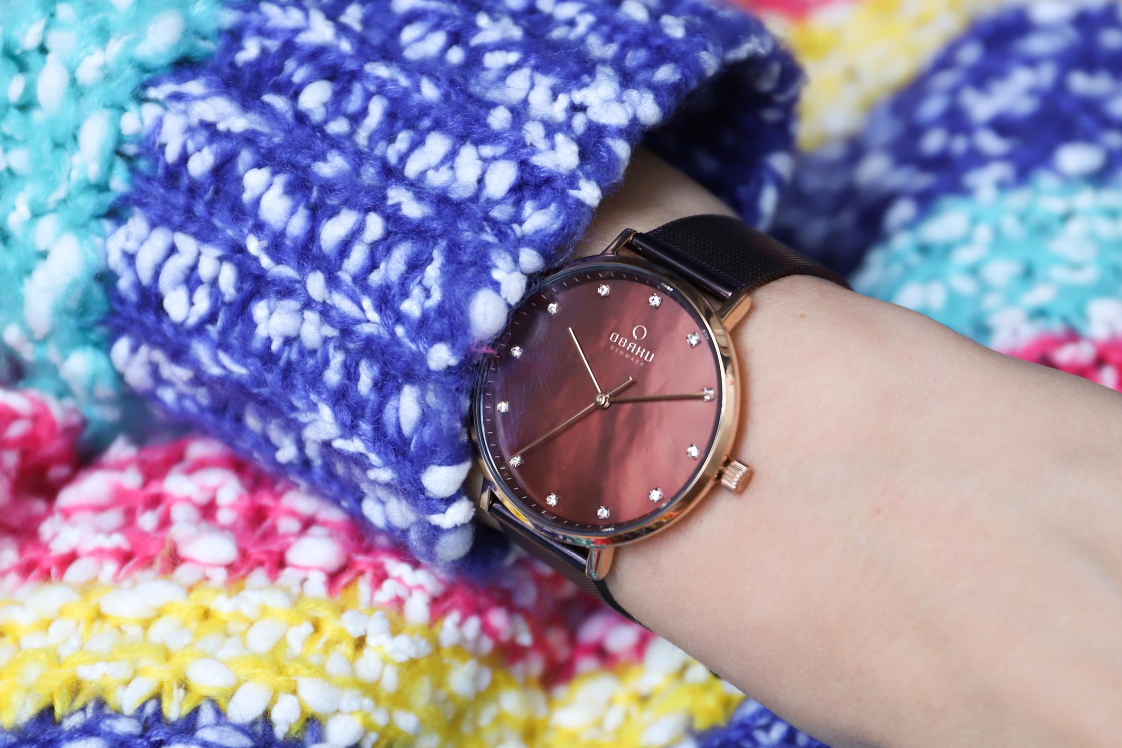 Obaku Denmark V186LXVNMN zegarek damski Slim złoty - miniatura 9