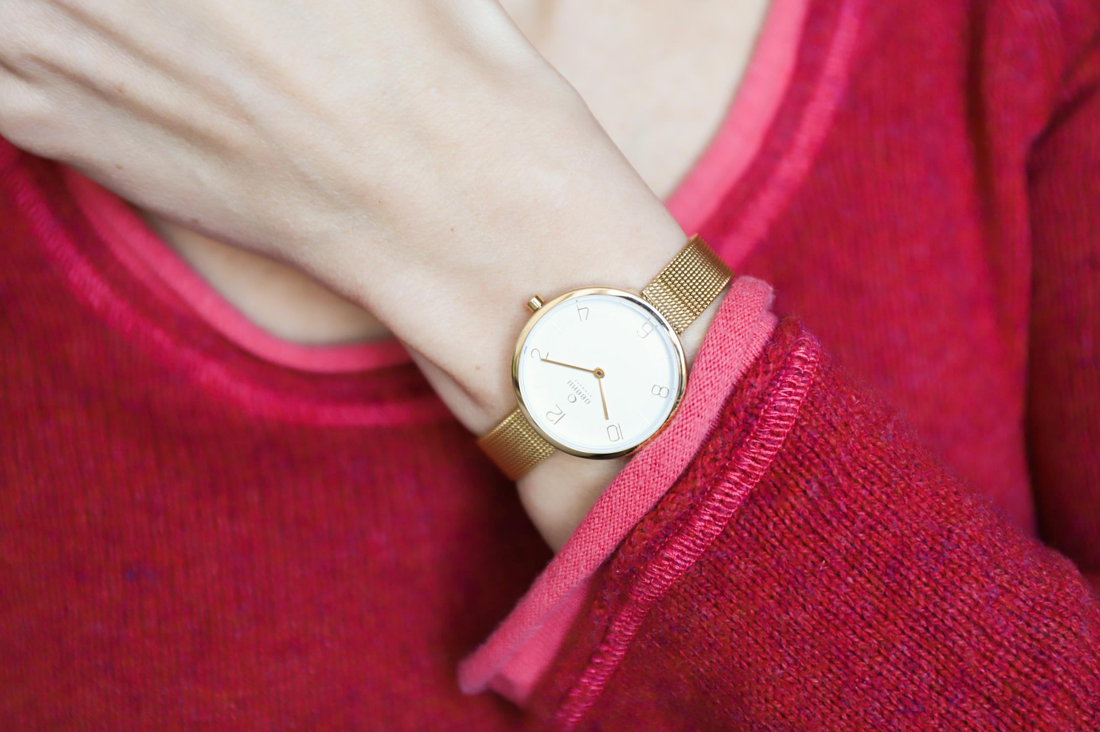 Obaku Denmark V195LXGIMG zegarek złoty fashion/modowy Slim bransoleta - miniatura 5
