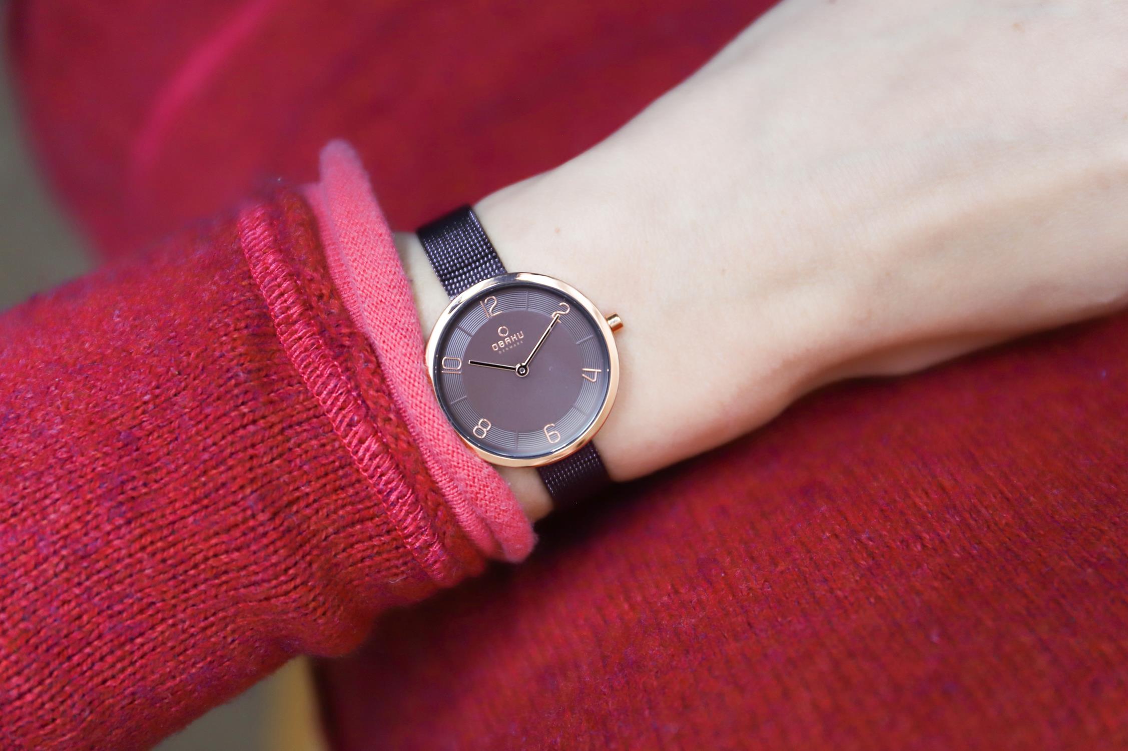 Obaku Denmark V195LXVNMN zegarek damski fashion/modowy Slim bransoleta - miniatura 7