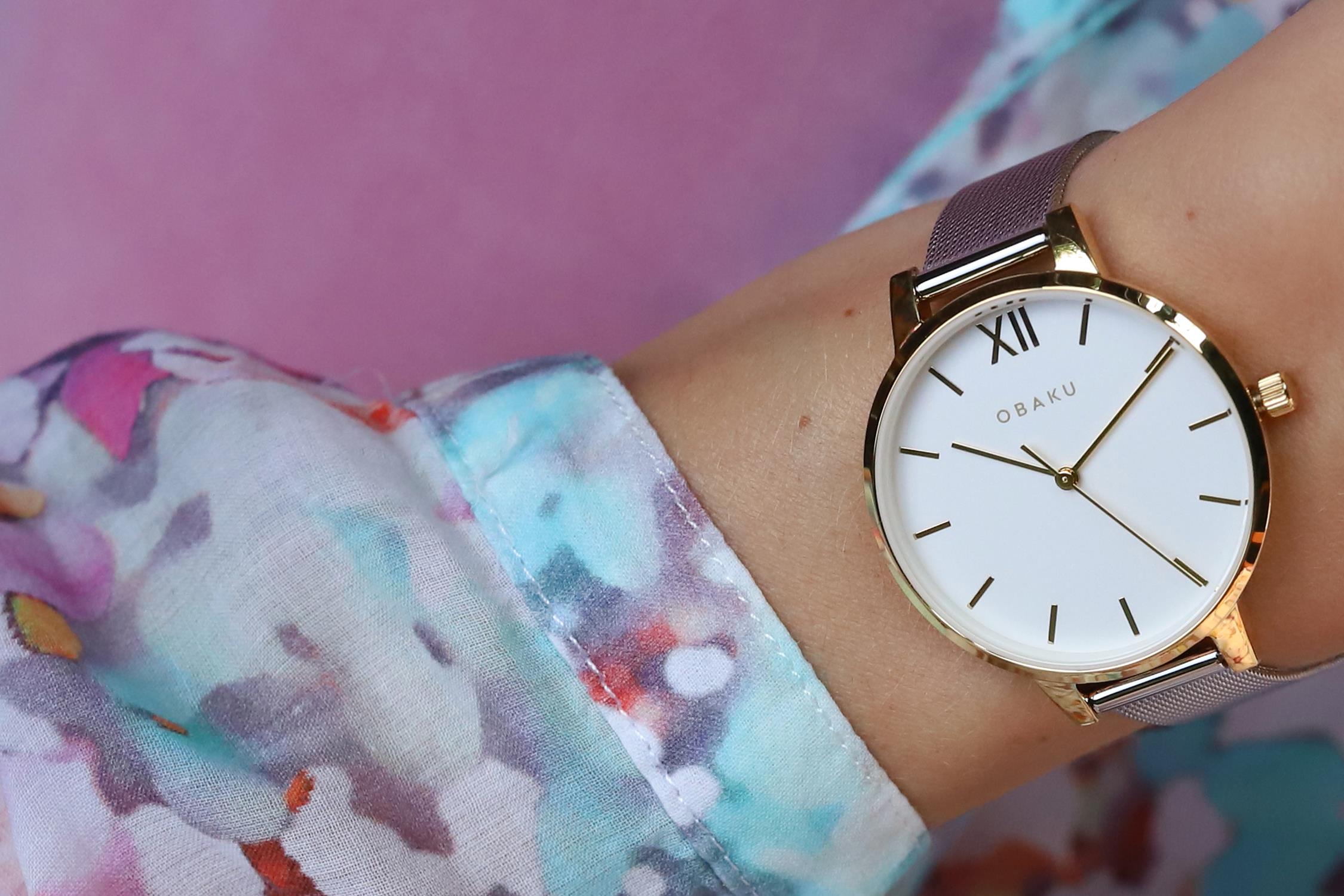 Obaku Denmark V209LXGIMC1 zegarek złoty klasyczny Slim bransoleta - miniatura 5