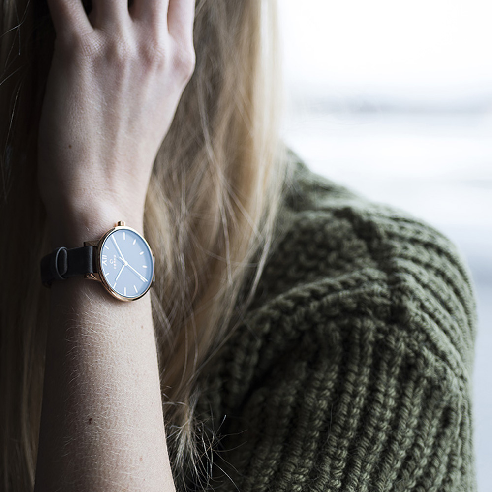 Obaku Denmark V209LXVJRJ zegarek damski Slim różowe złoto - miniatura 9