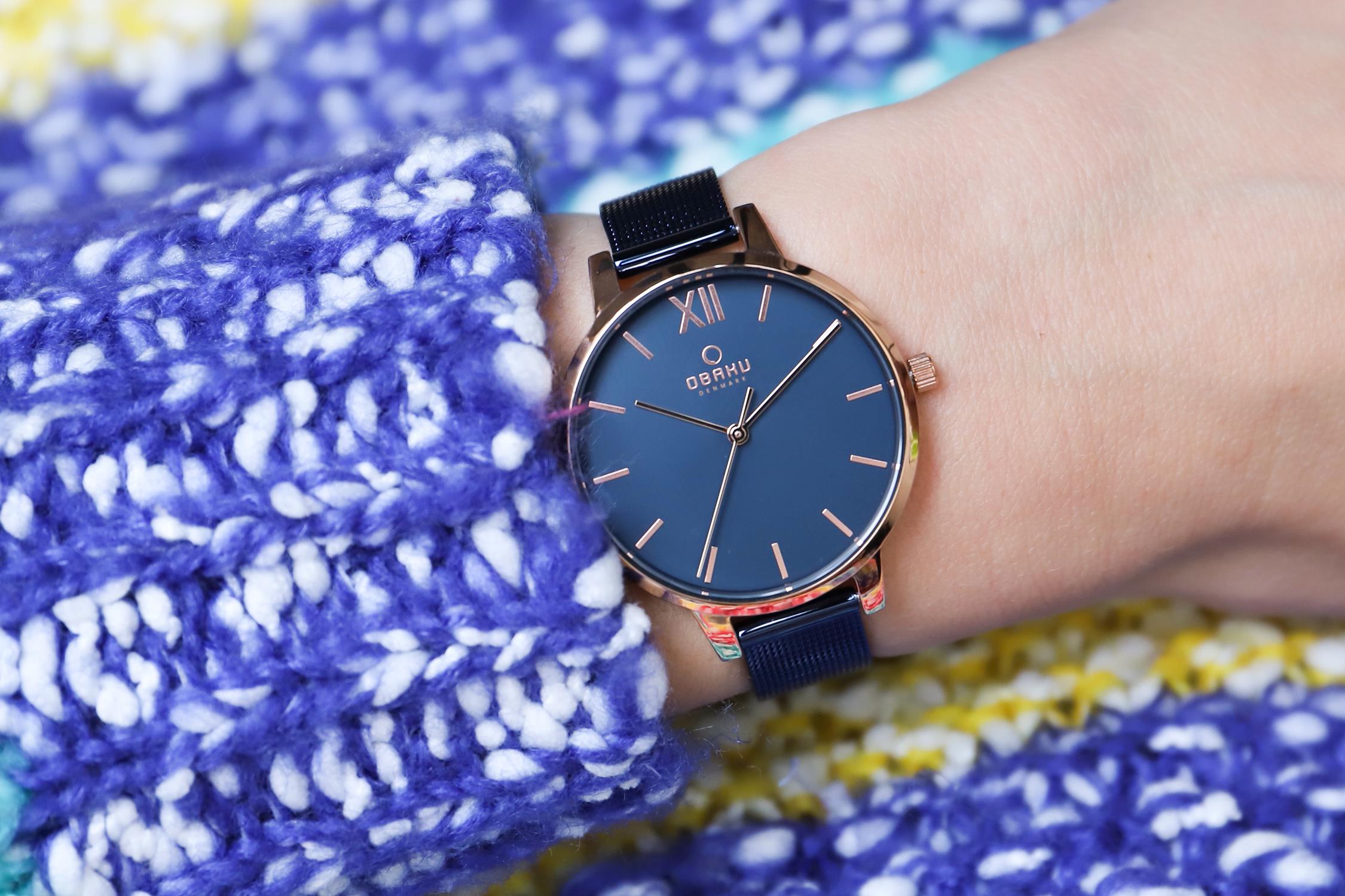Obaku Denmark V209LXVLML LIV - OCEAN Slim klasyczny zegarek różowe złoto - miniatura 6
