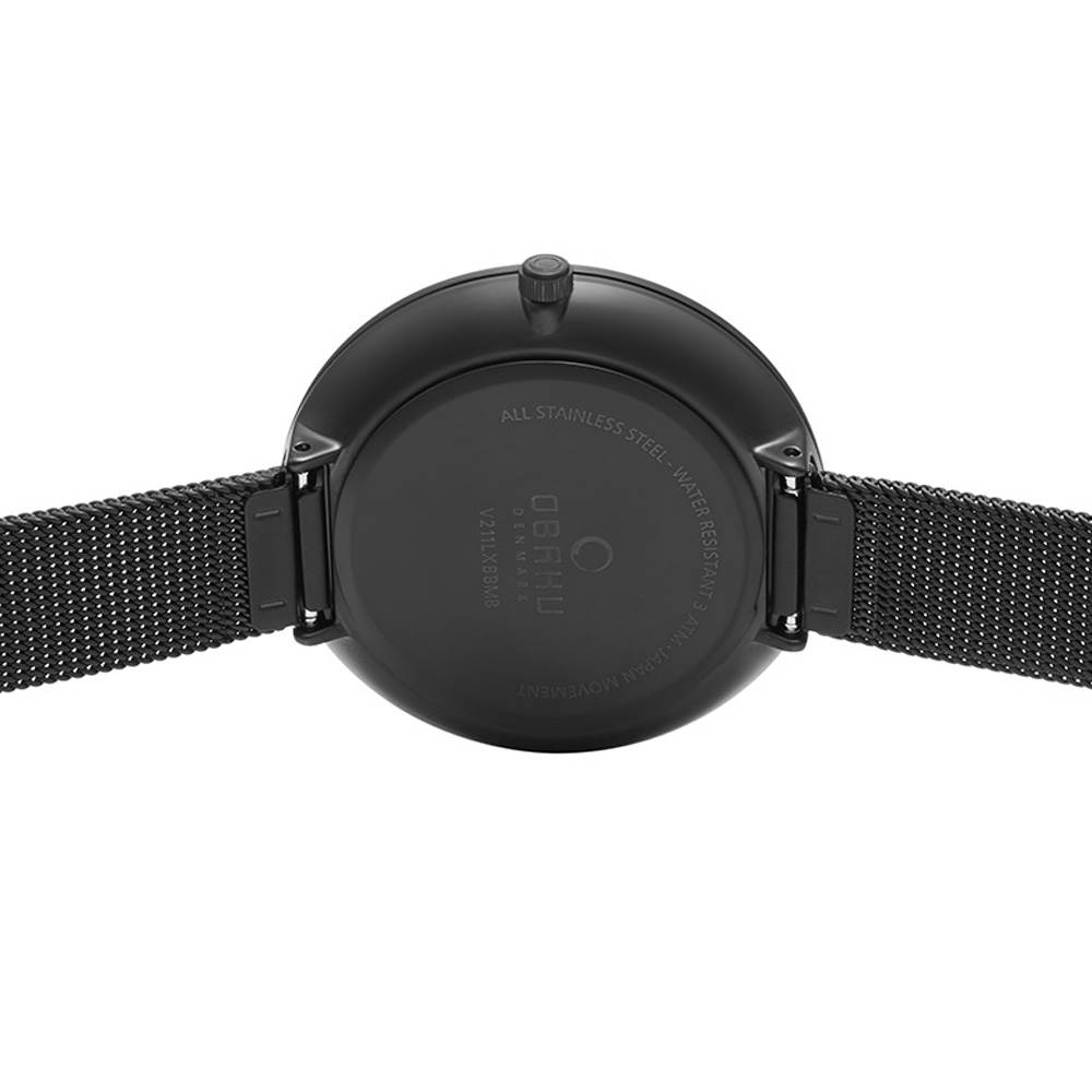 Obaku Denmark V211LXBBMB MYNTE - CHARCOAL zegarek klasyczny Slim