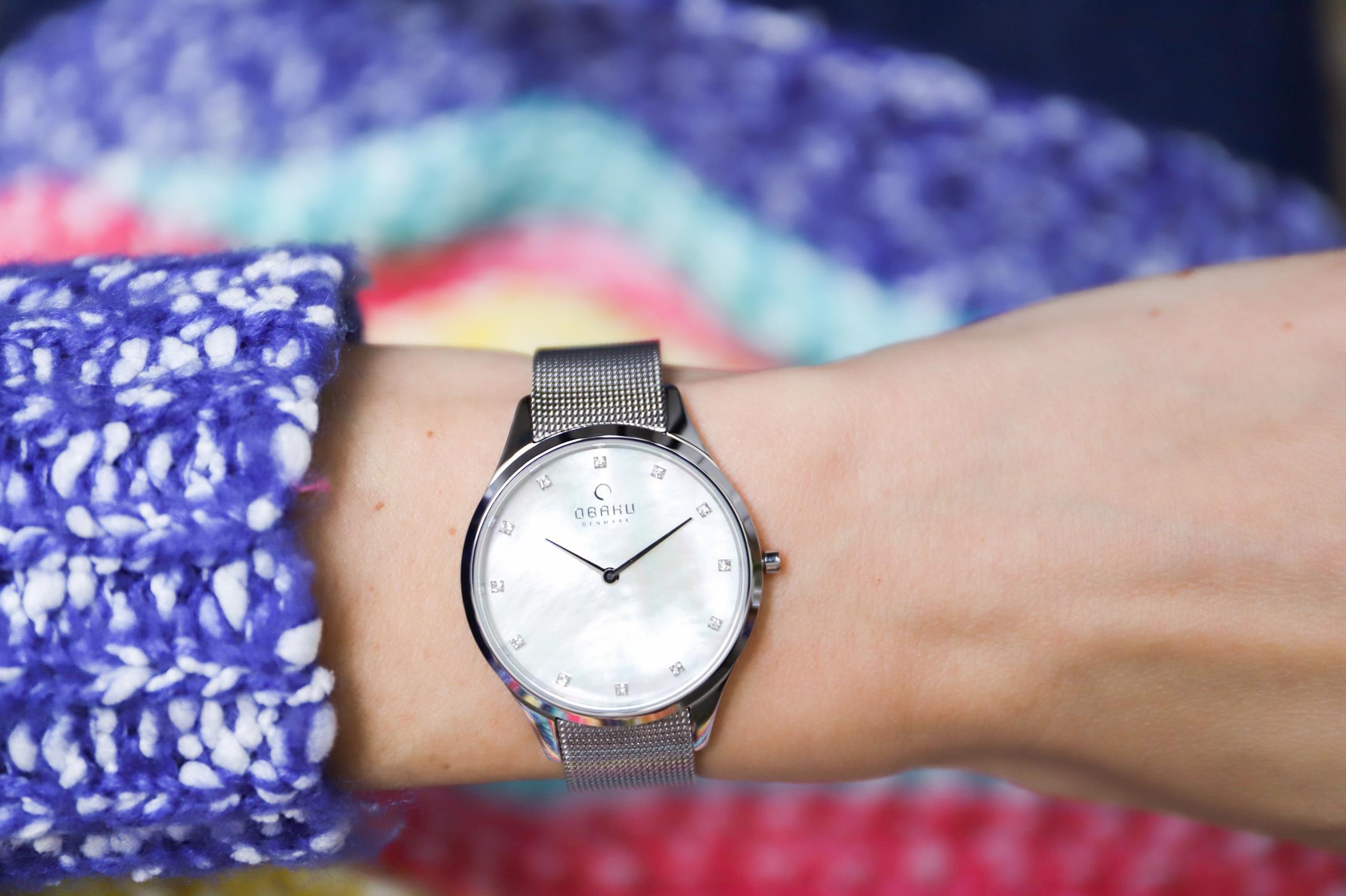 Obaku Denmark V217LXCWMC FIN - STEEL Slim klasyczny zegarek srebrny - miniatura 9
