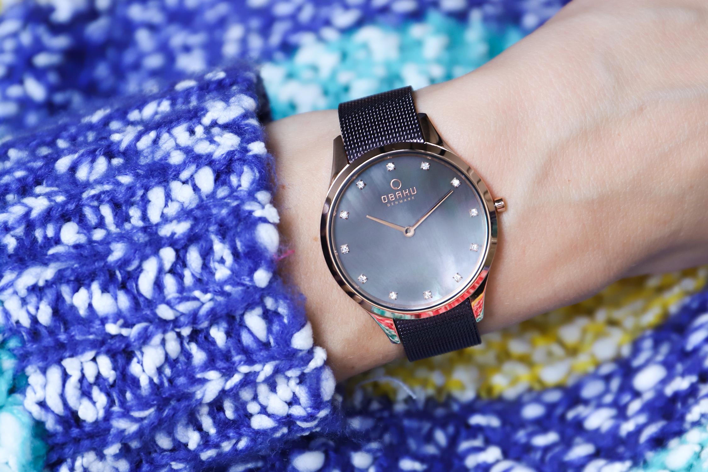 Obaku Denmark V217LXVNMN Slim FIN - WALNUT zegarek damski fashion/modowy mineralne - miniatura 8