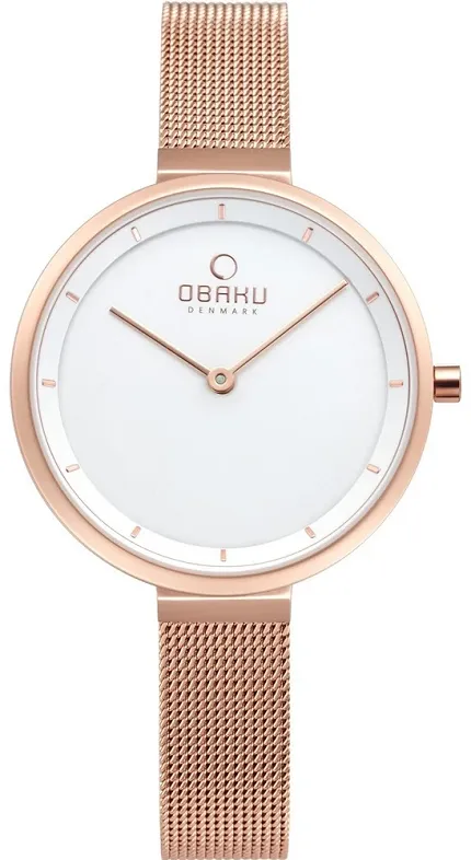 Obaku Denmark V225LXVIMV Slim BLOMME - ROSE