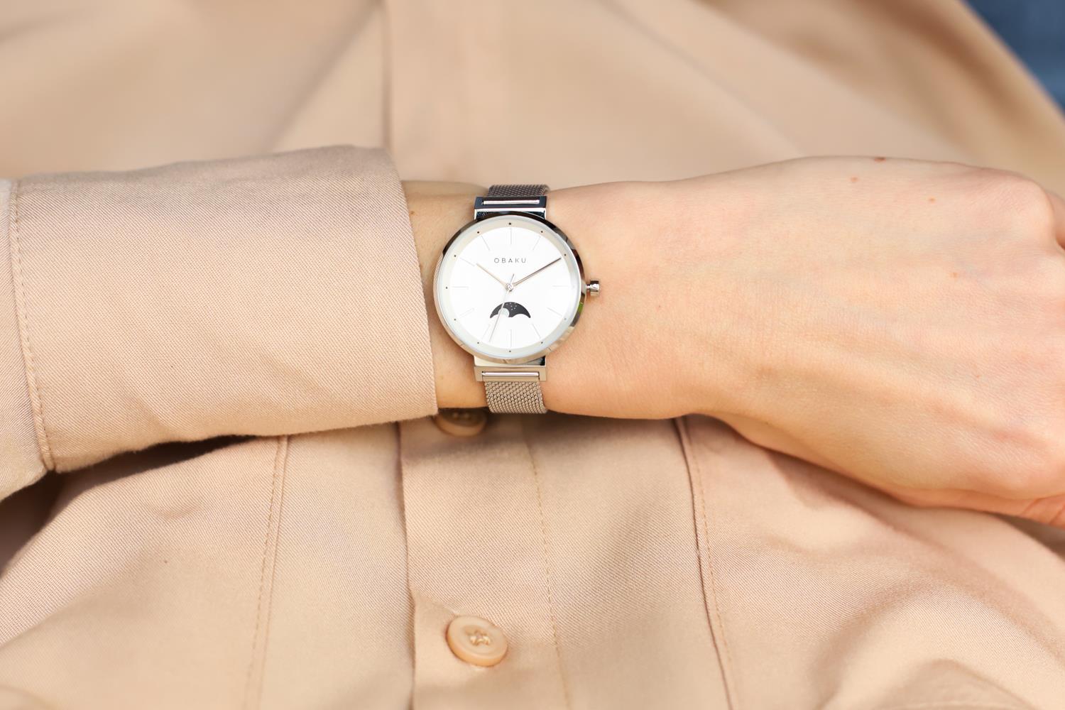Obaku Denmark V243LMCIMC zegarek damski Slim - miniatura 7