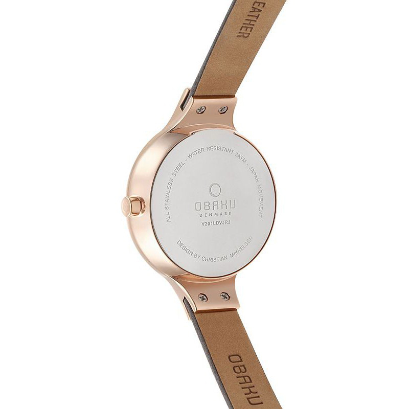 Obaku Denmark V201LDVJRJ damski zegarek Slim pasek - miniatura 3