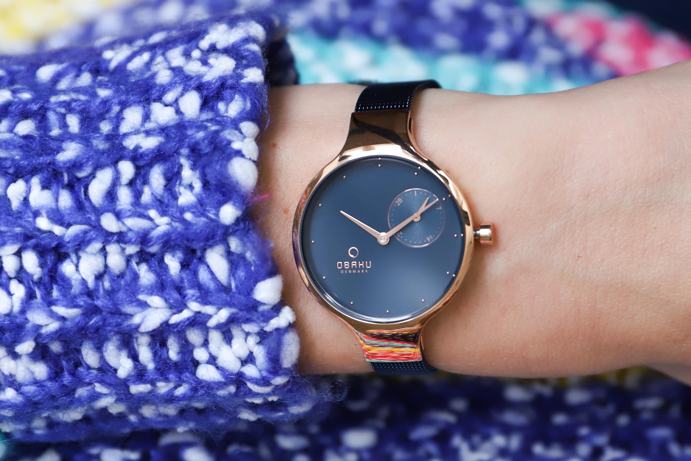 Obaku Denmark V201LDVLML zegarek damski Slim różowe złoto - miniatura 9