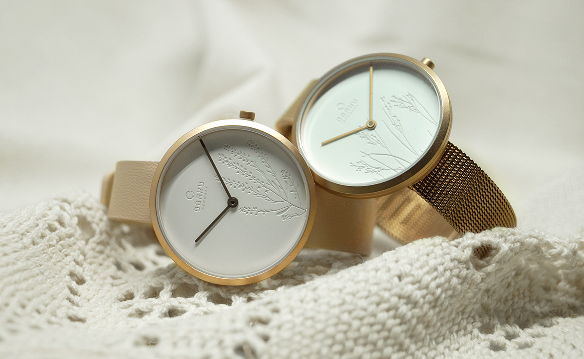 Obaku Denmark V219LXVHRX zegarek różowe złoto klasyczny Slim pasek