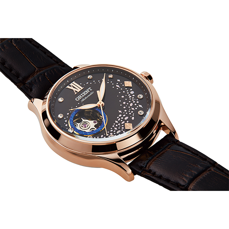 Orient RA-AG0017Y10B zegarek różowe złoto klasyczny Contemporary pasek - miniatura 5
