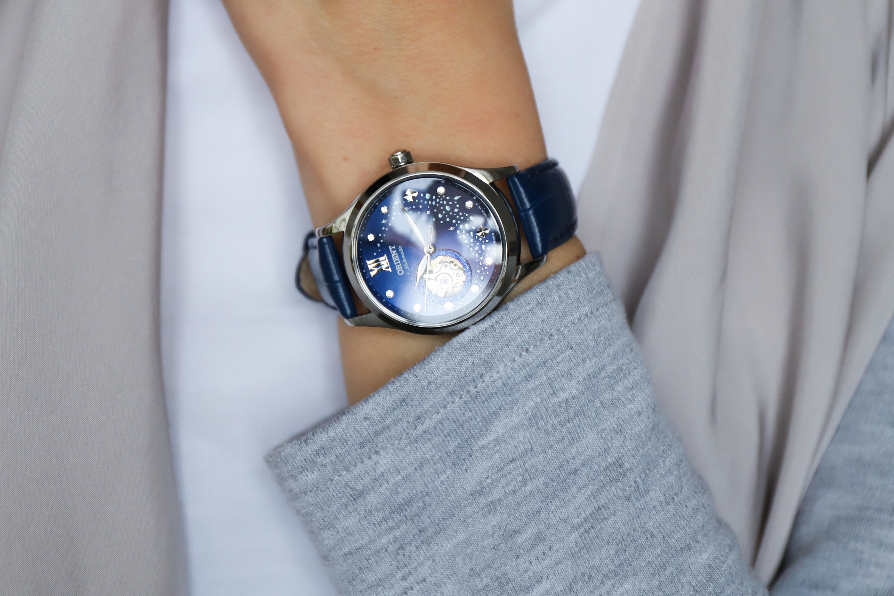 zegarek Orient RA-AG0018L10B Blue Moon II Automatic Contemporary mineralne