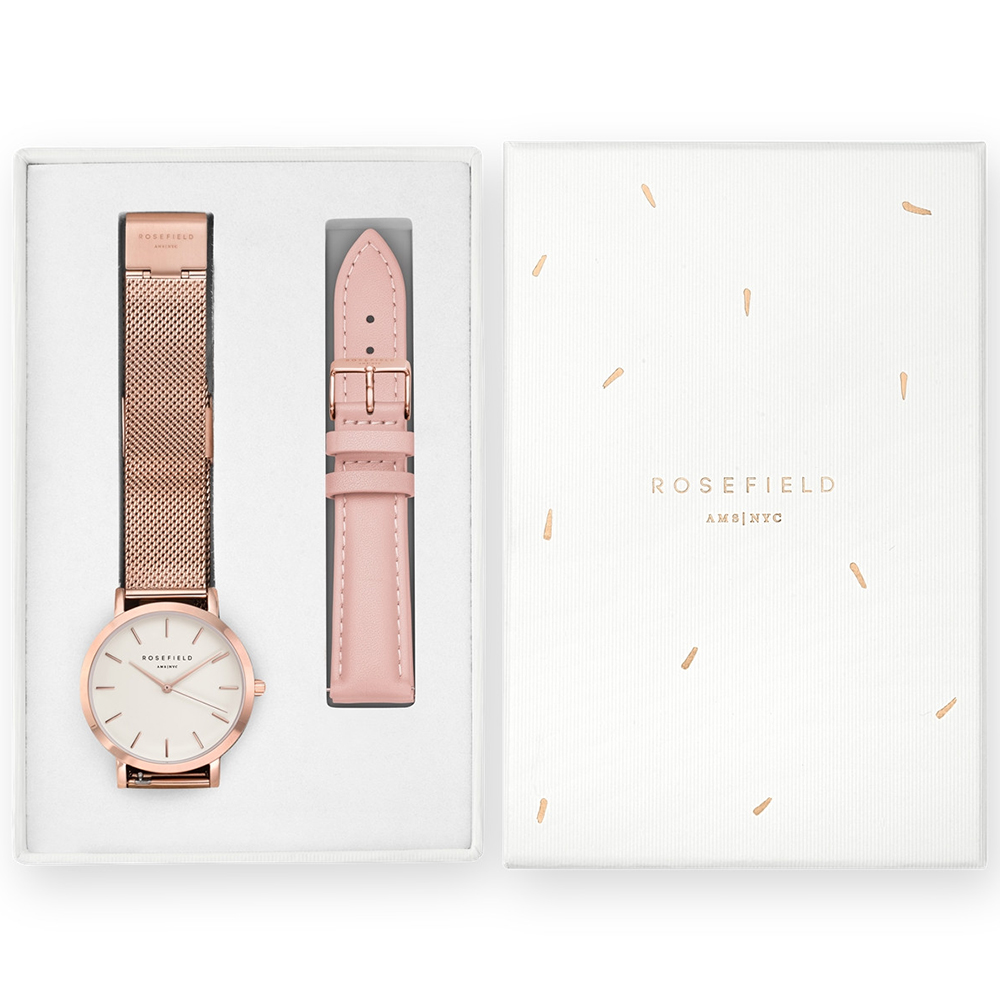 Rosefield MWRBP-X224 Mercer Mercer Gift Set zegarek damski fashion/modowy mineralne - miniatura 8