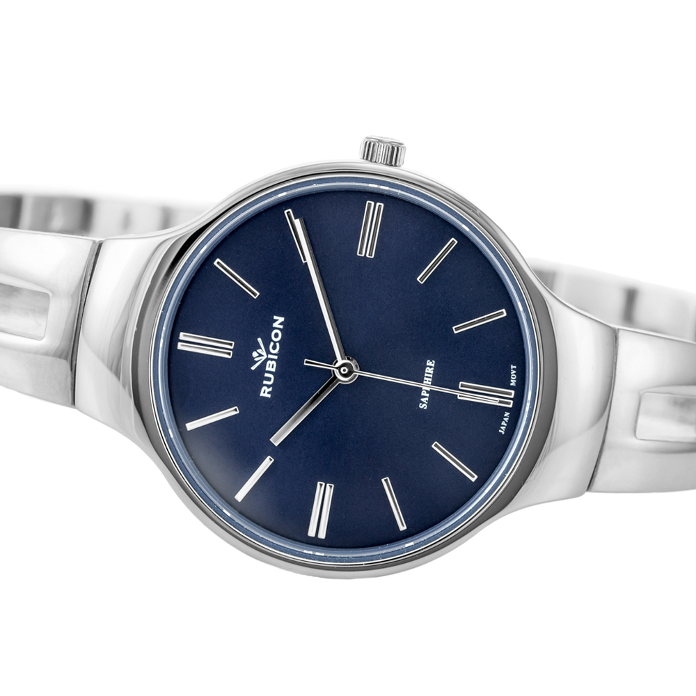zegarek Rubicon RNBE31SIDX03BX srebrny Bransoleta