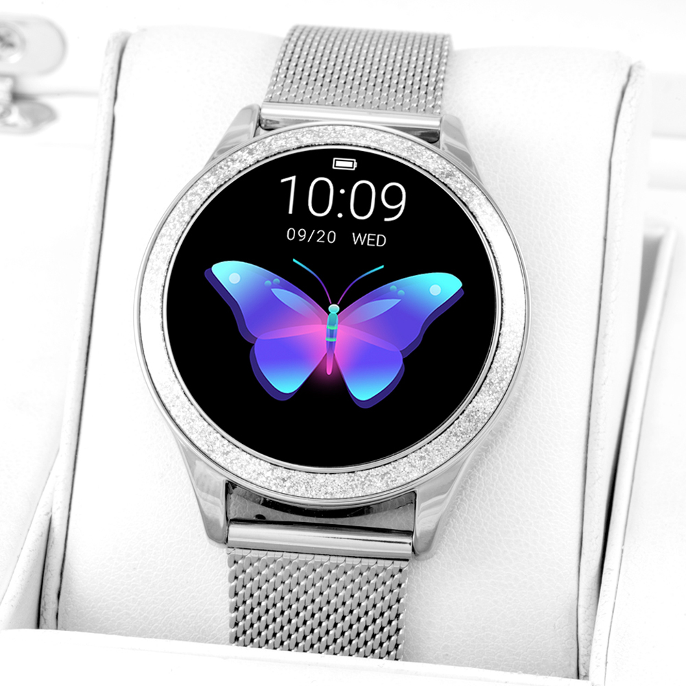 Zegarek Rubicon Smartwatch Rubicon RNBE45 srebrny - damski 