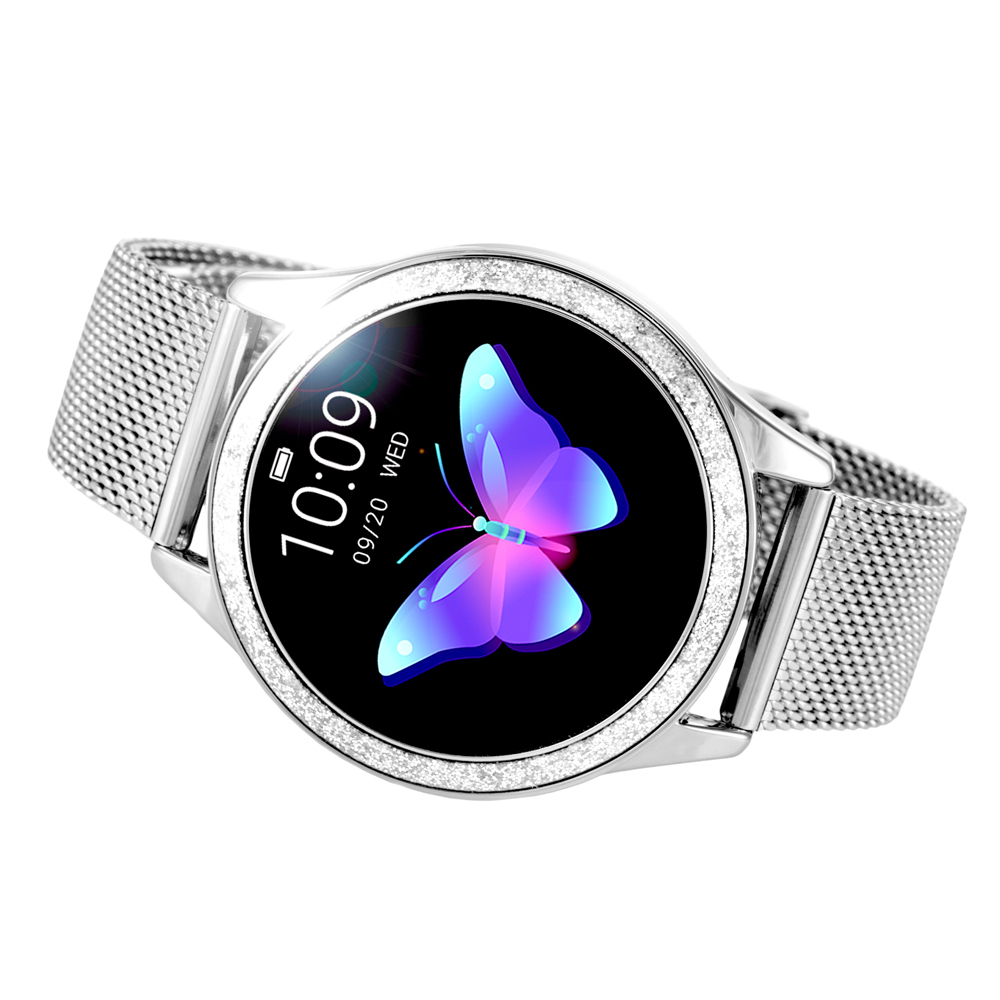 Zegarek Rubicon Smartwatch Rubicon RNBE45 srebrny - damski 