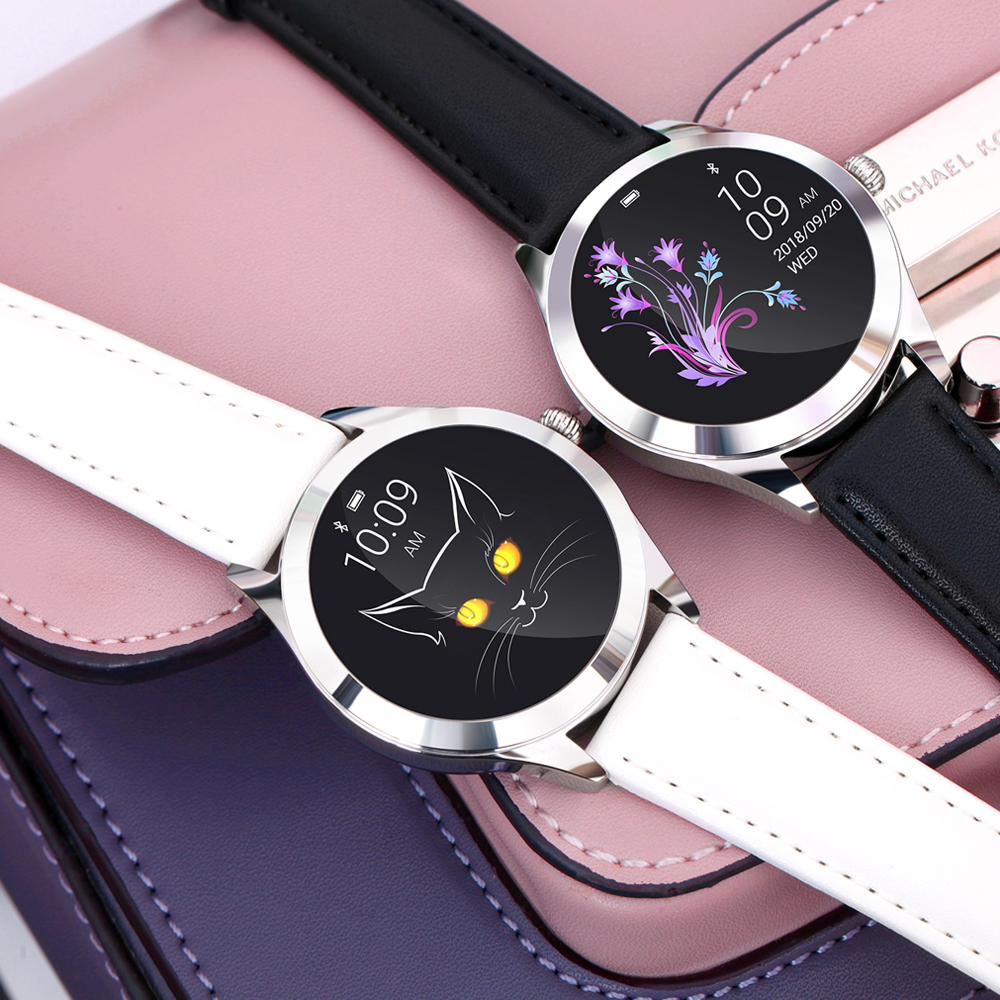 Zegarek Rubicon Smartwatch RNAE36 srebrny czarny - damski 