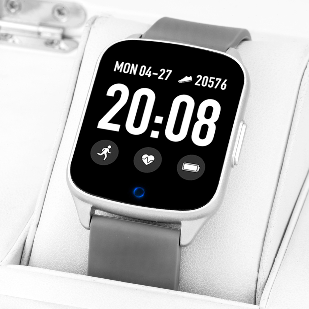 Zegarek Rubicon Smartwatch Rubicon RNCE42 srebrny - damski  - miniatura 5