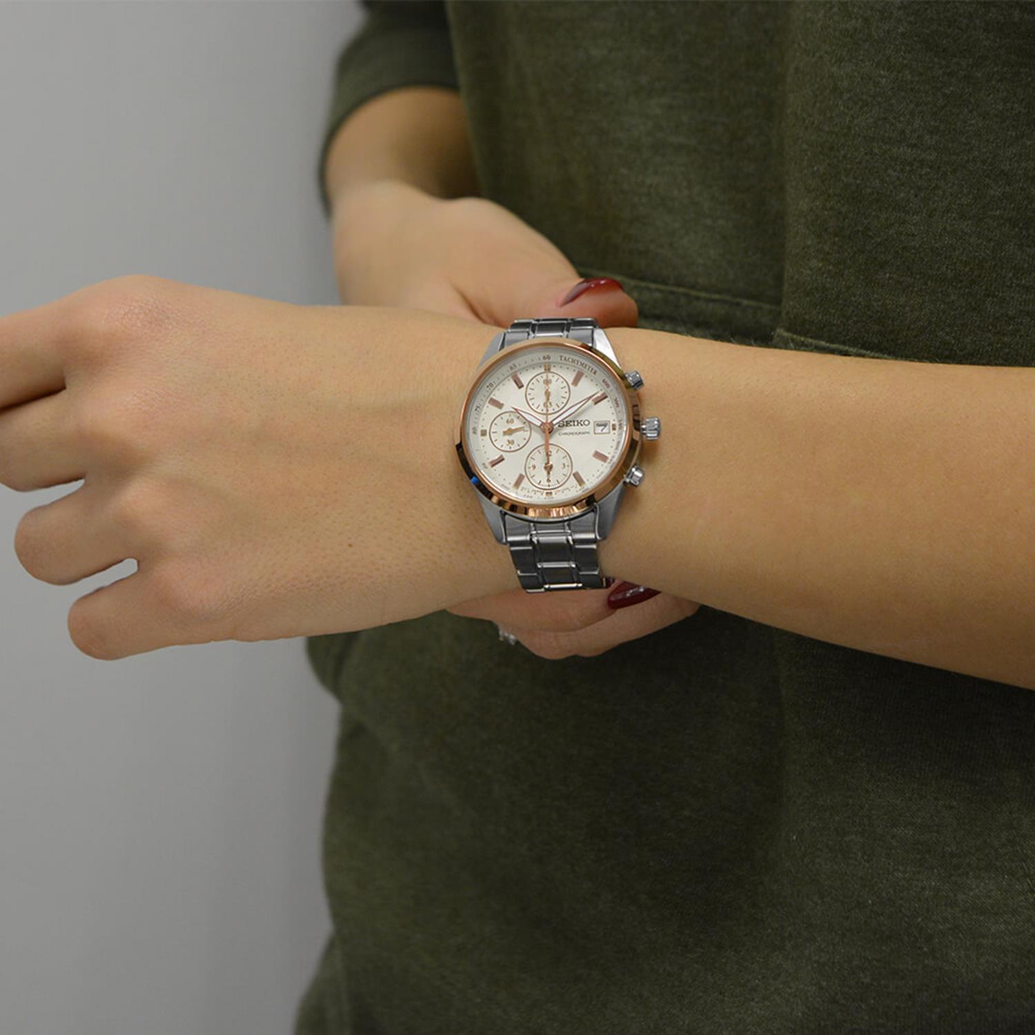 Seiko SNDV56P1 zegarek damski Chronograph - miniatura 2