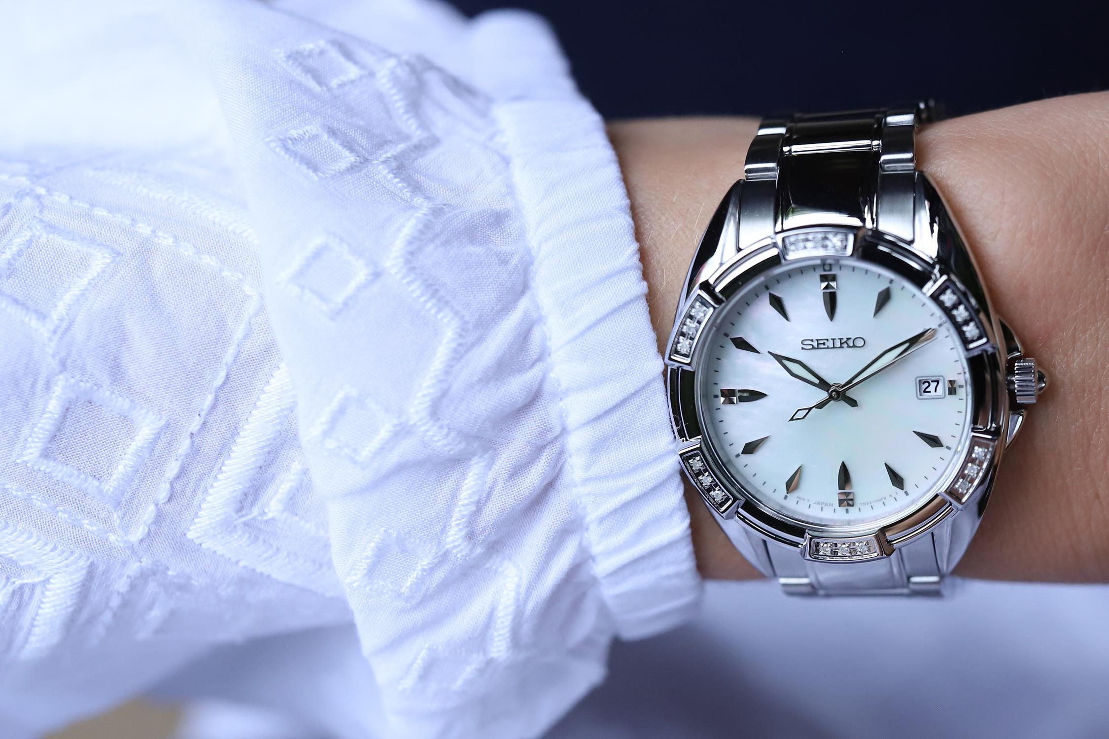 Seiko SKK883P1 zegarek srebrny klasyczny Classic bransoleta - miniatura 5