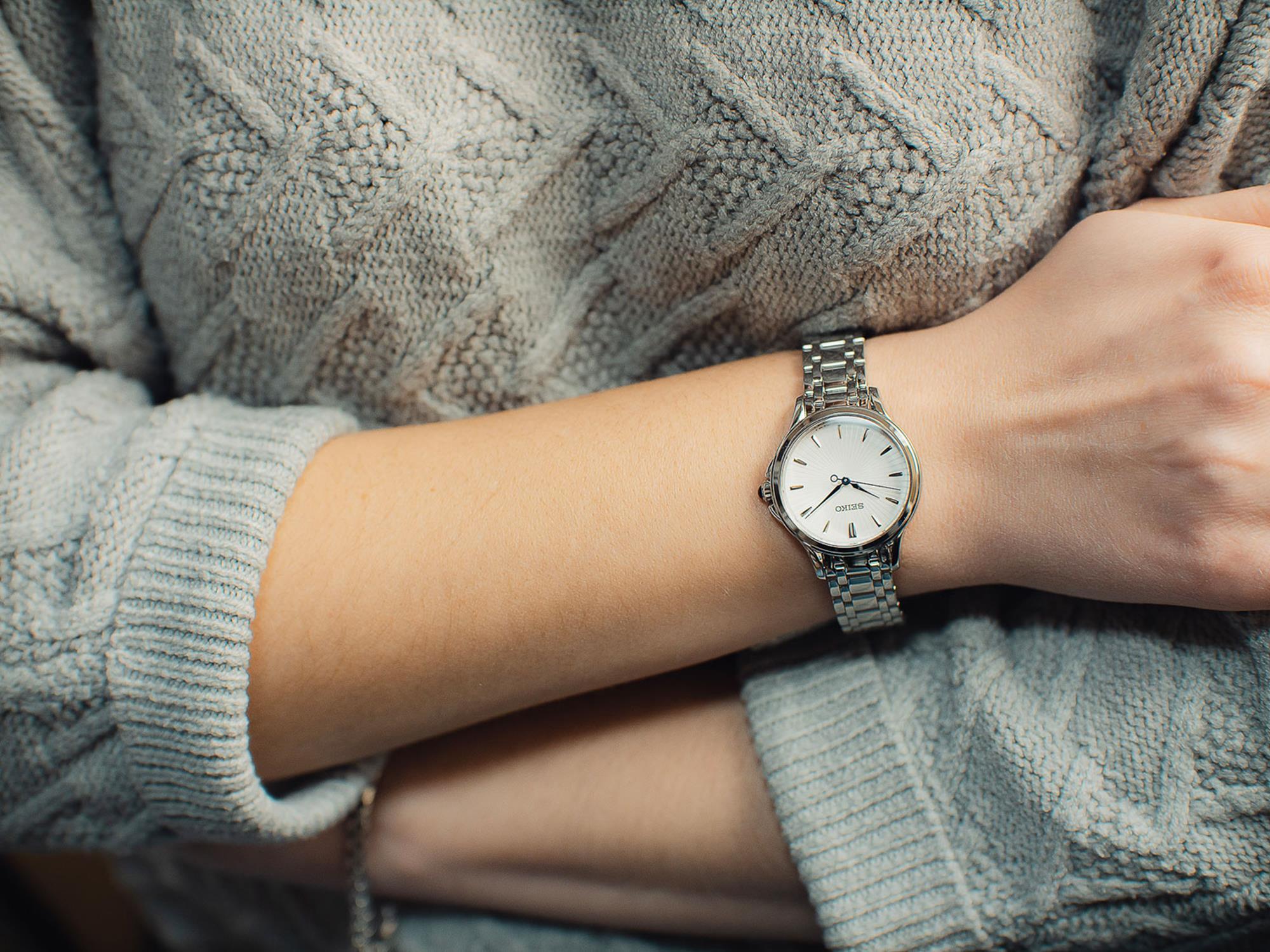 Seiko SRZ491P1 zegarek damski Classic - miniatura 2