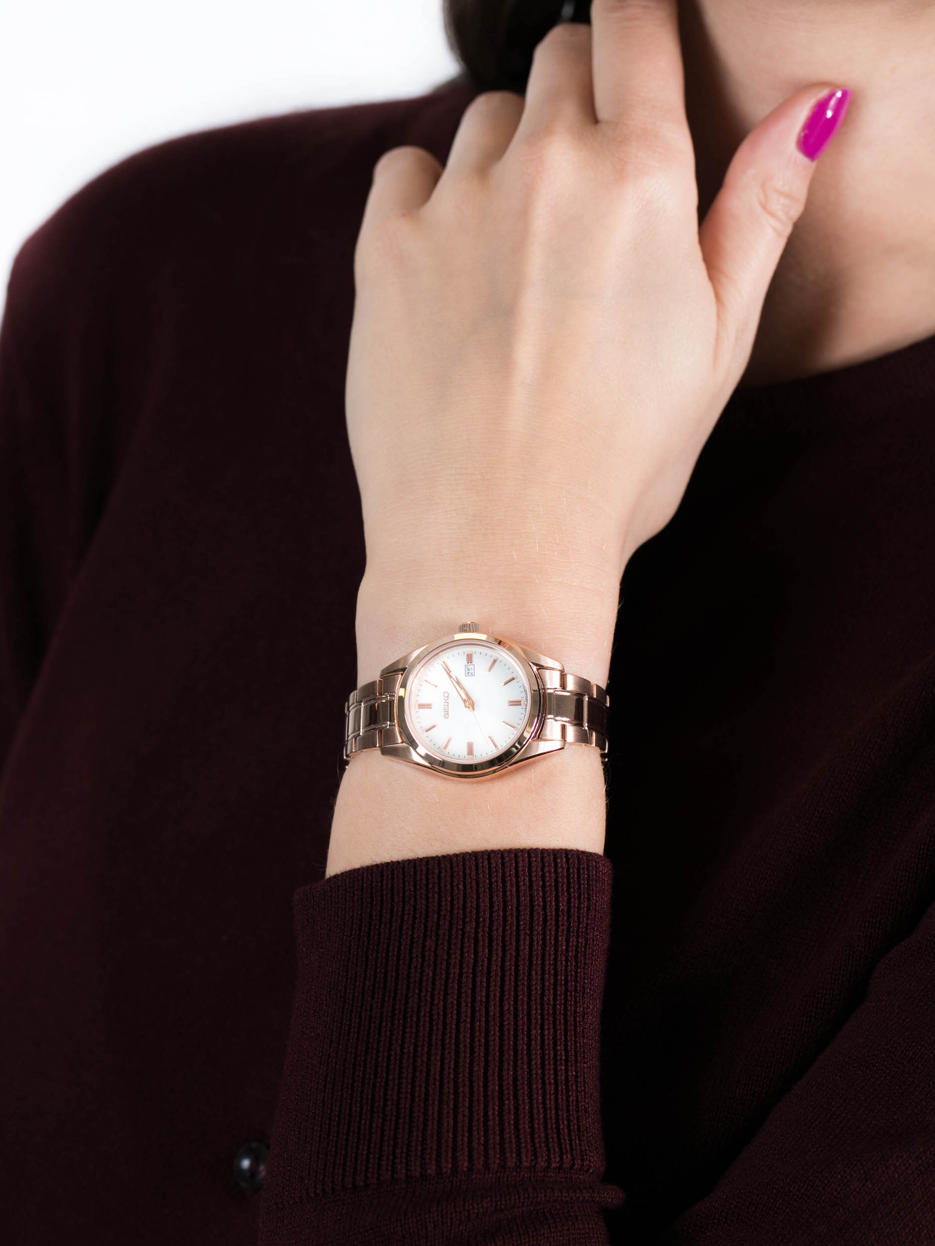 Seiko SUR630P1 damski zegarek Classic bransoleta - miniatura 3