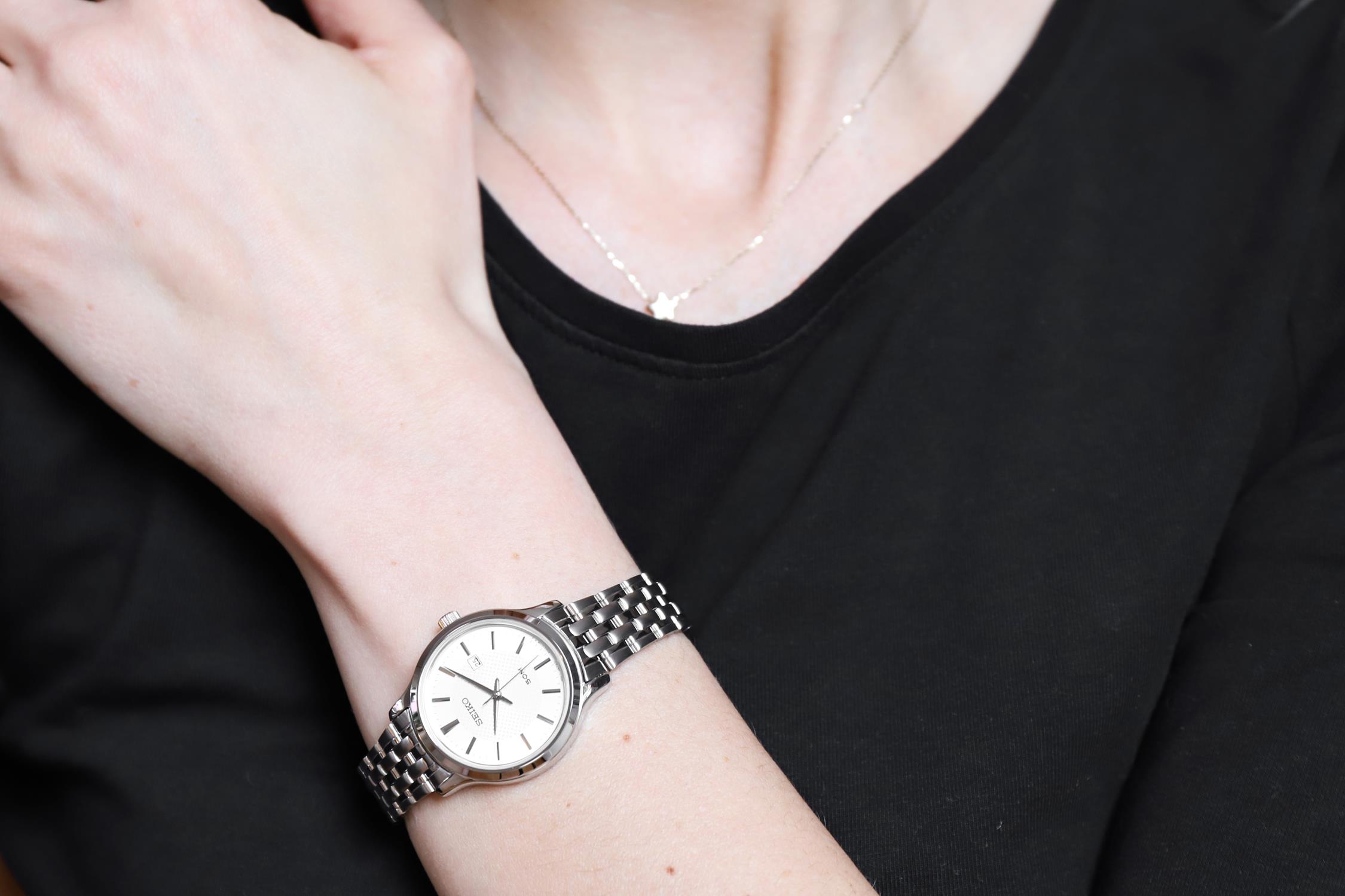 zegarek Seiko SUR653P1 kwarcowy damski Classic Neo Classic - miniatura 6
