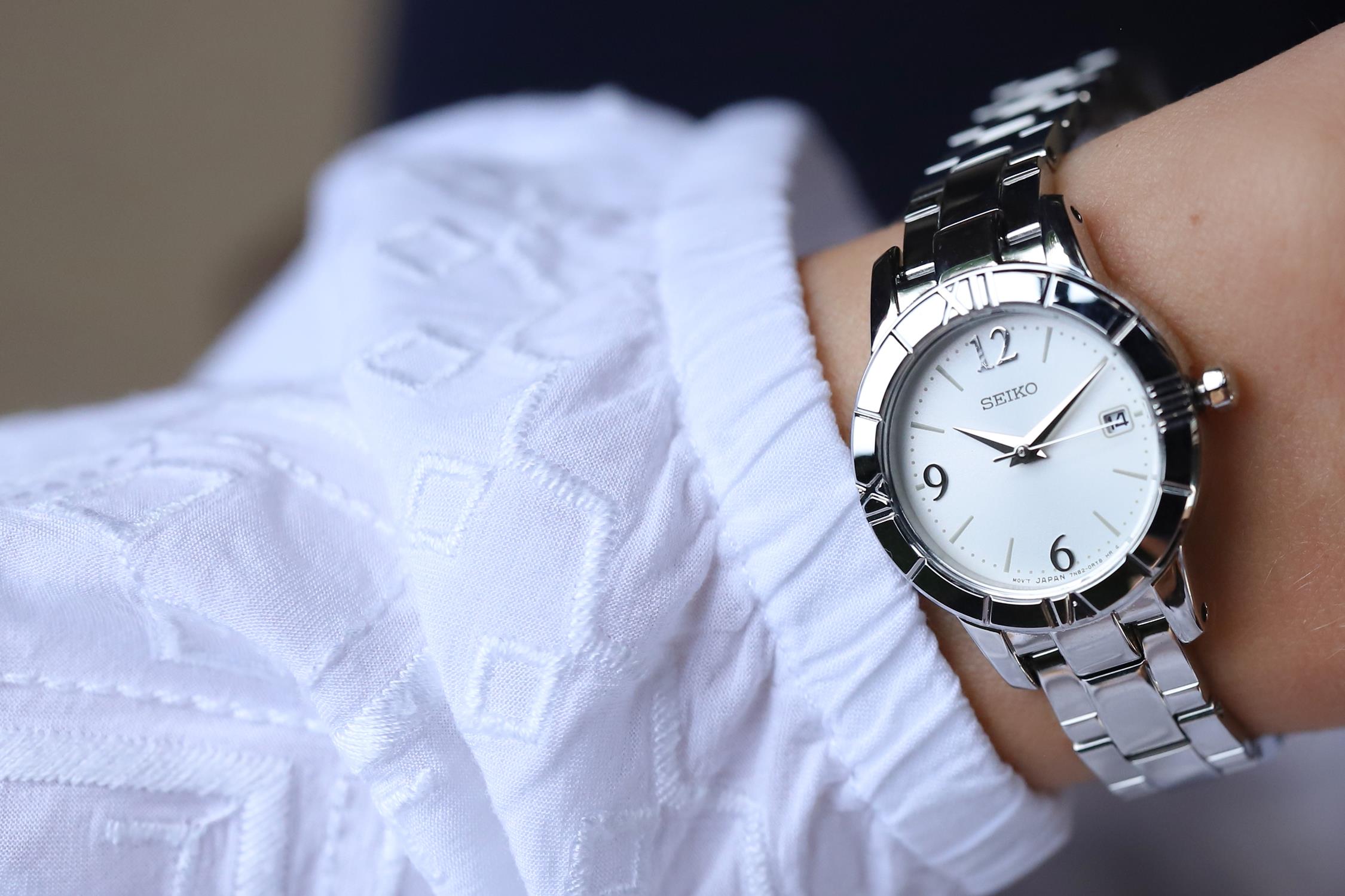 Seiko SXDE35P1 zegarek damski klasyczny Classic bransoleta - miniatura 7