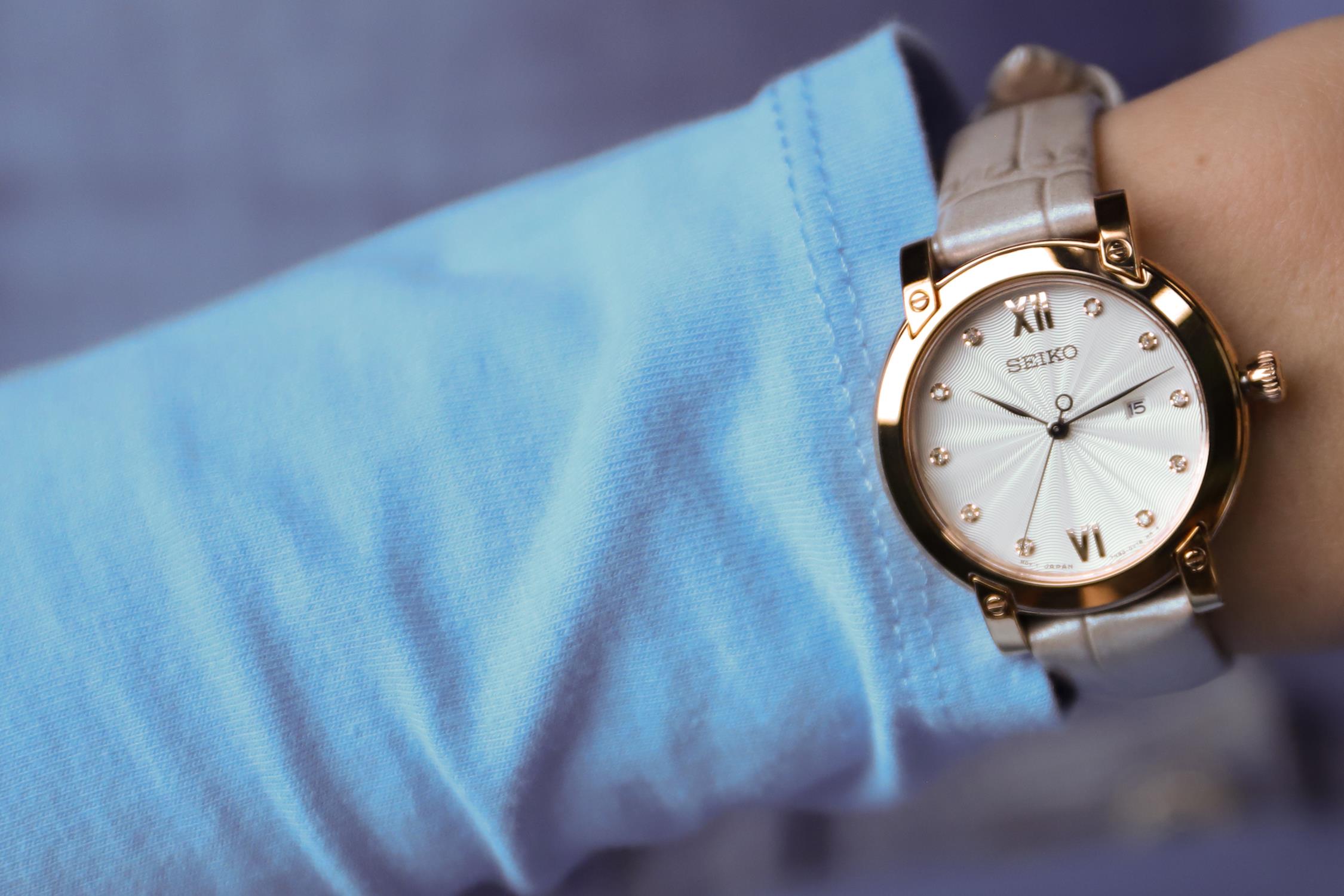 Seiko SXDG82P1 damski zegarek Classic pasek - miniatura 3