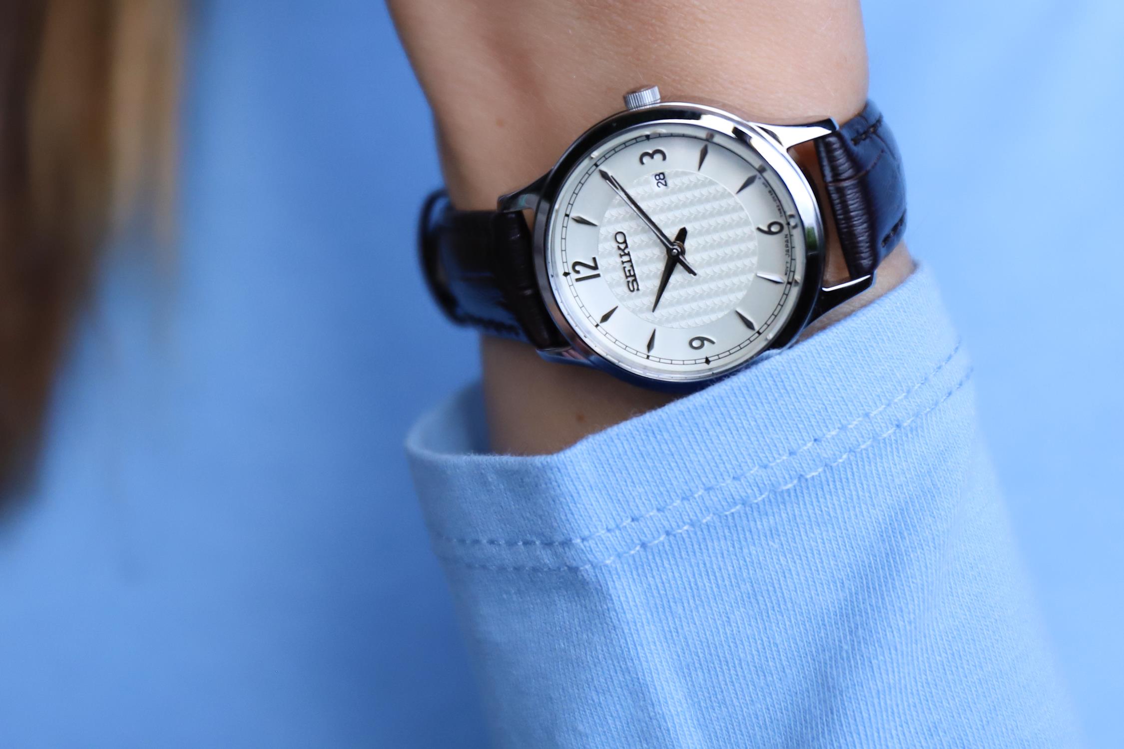Seiko SXDG95P1 damski zegarek Classic pasek - miniatura 3