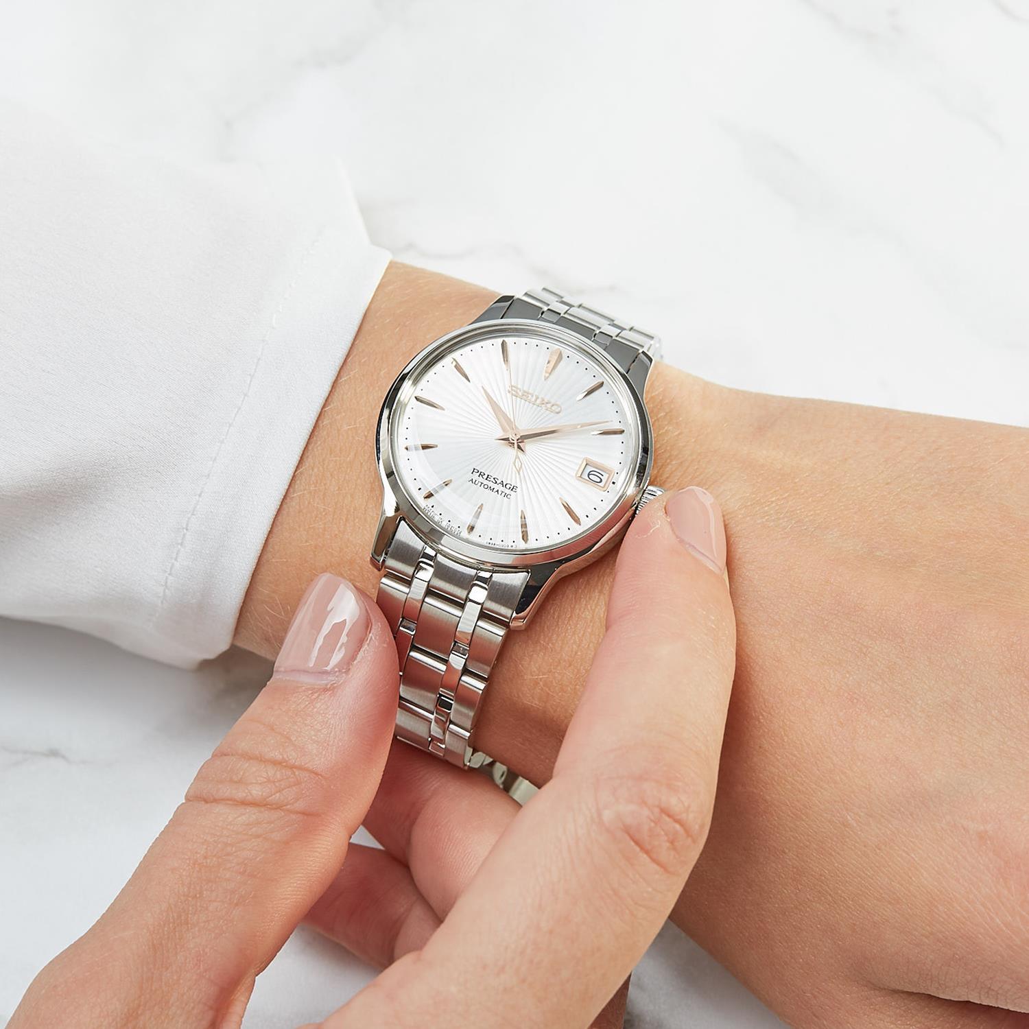 Seiko SRP855J1 Presage Automatic Cocktail Time Spritzer zegarek elegancki Presage
