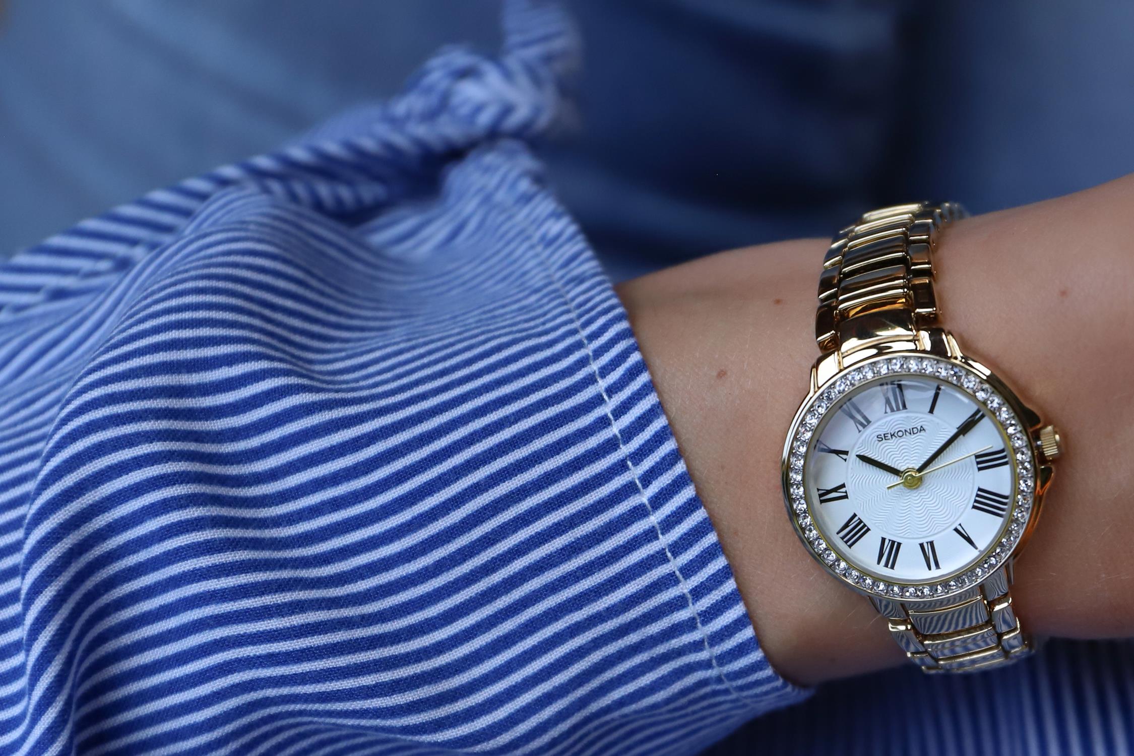 Sekonda SEK.2778 zegarek złoty klasyczny Classic bransoleta - miniatura 5