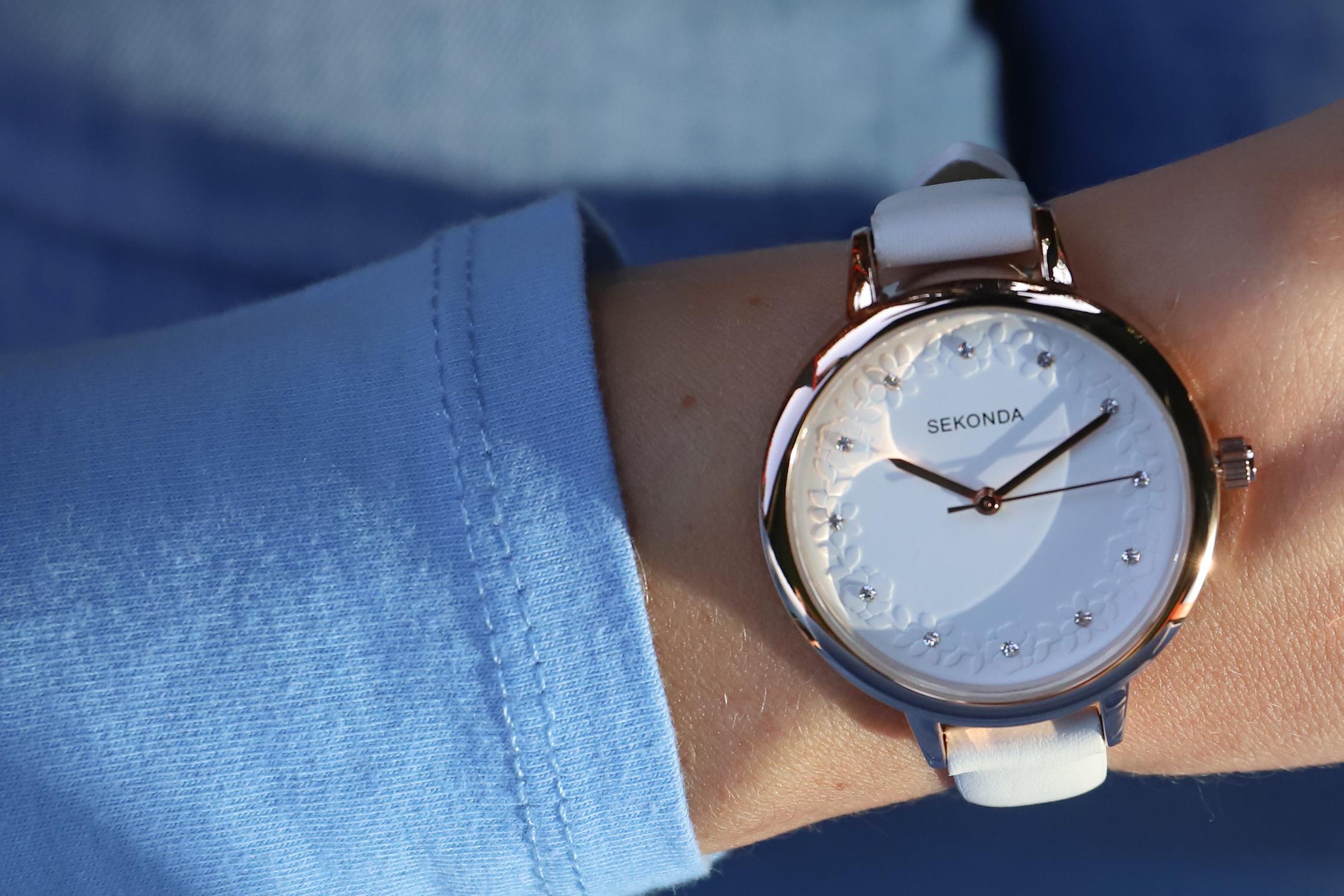 Sekonda SEK.2817 zegarek różowe złoto klasyczny Classic pasek - miniatura 5