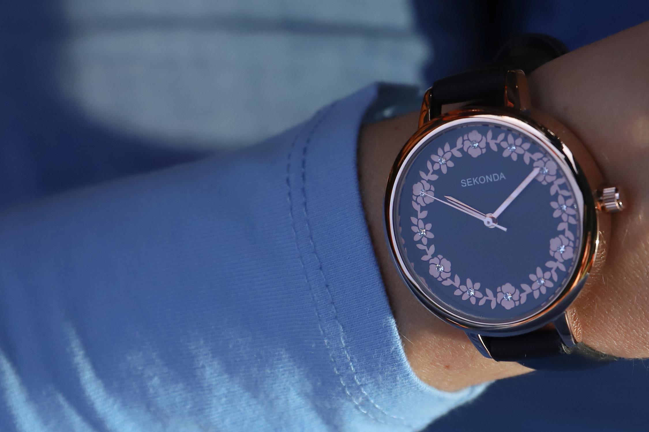 Sekonda SEK.2818 zegarek różowe złoto klasyczny Classic pasek - miniatura 5