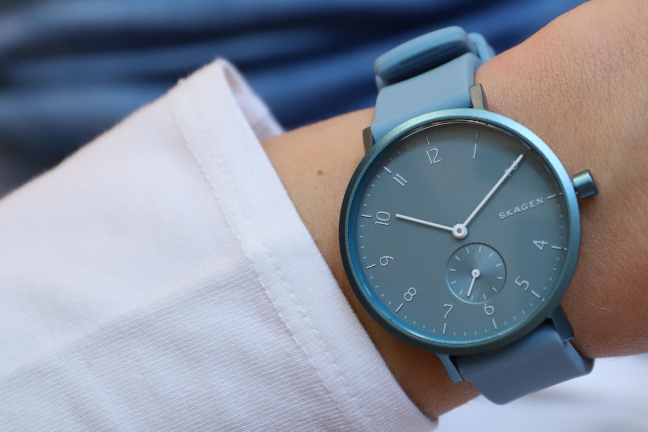 Skagen SKW2764 zegarek niebieski klasyczny Aaren pasek - miniatura 8