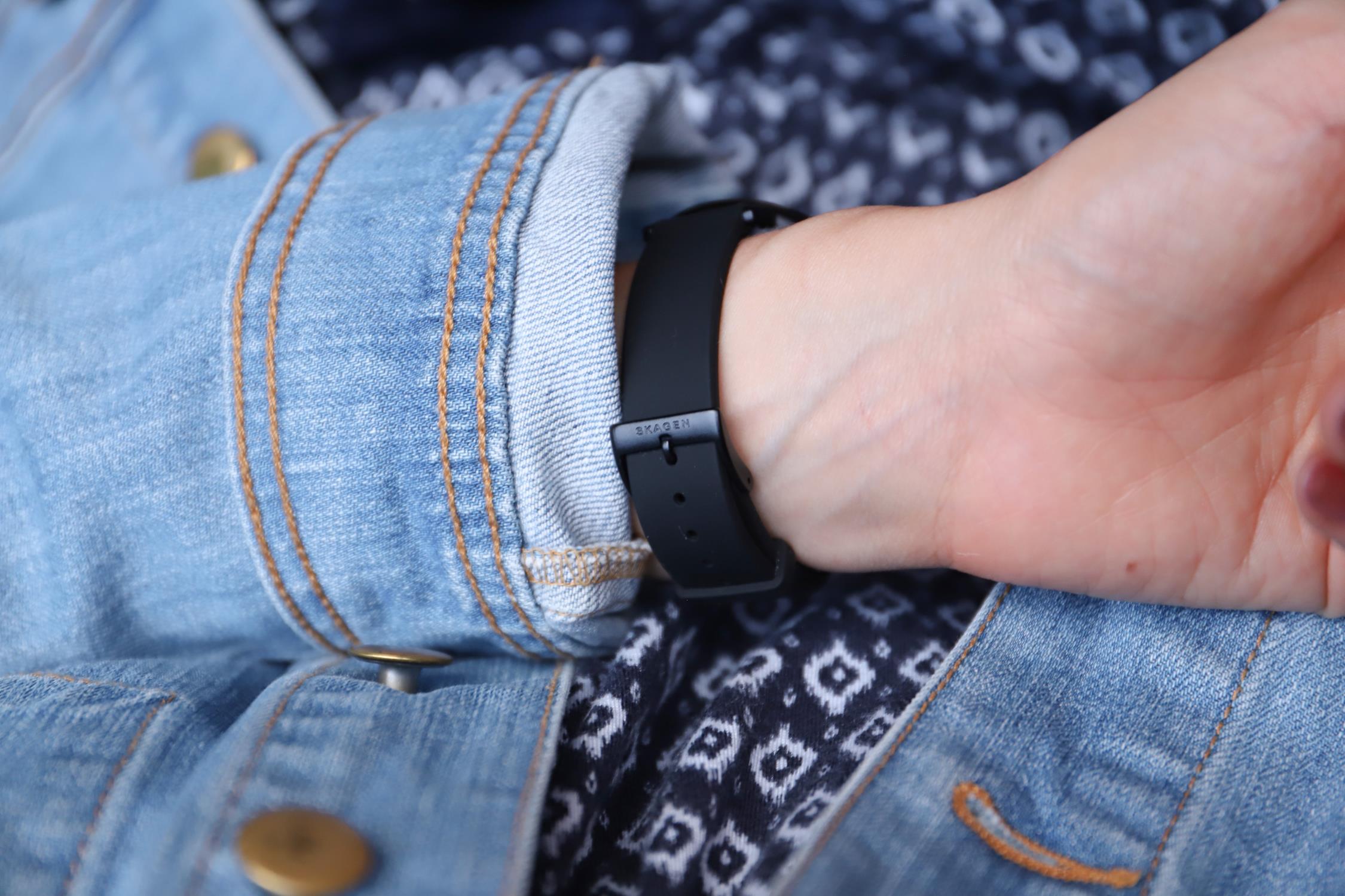 Skagen SKW2801 Aaren Aaren Kulor Black Silicone zegarek damski klasyczny mineralne - miniatura 8