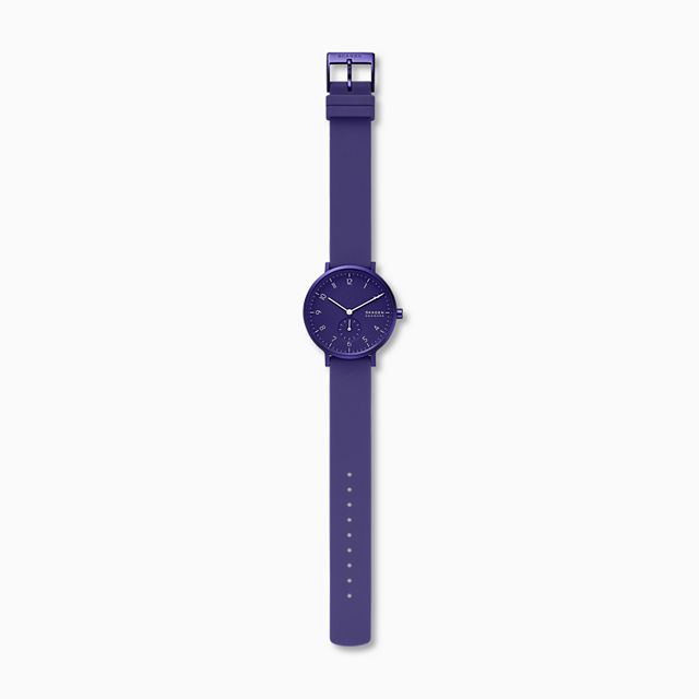 Skagen SKW2802 Aaren Kulor Purple Silicone zegarek klasyczny Aaren - miniatura 4