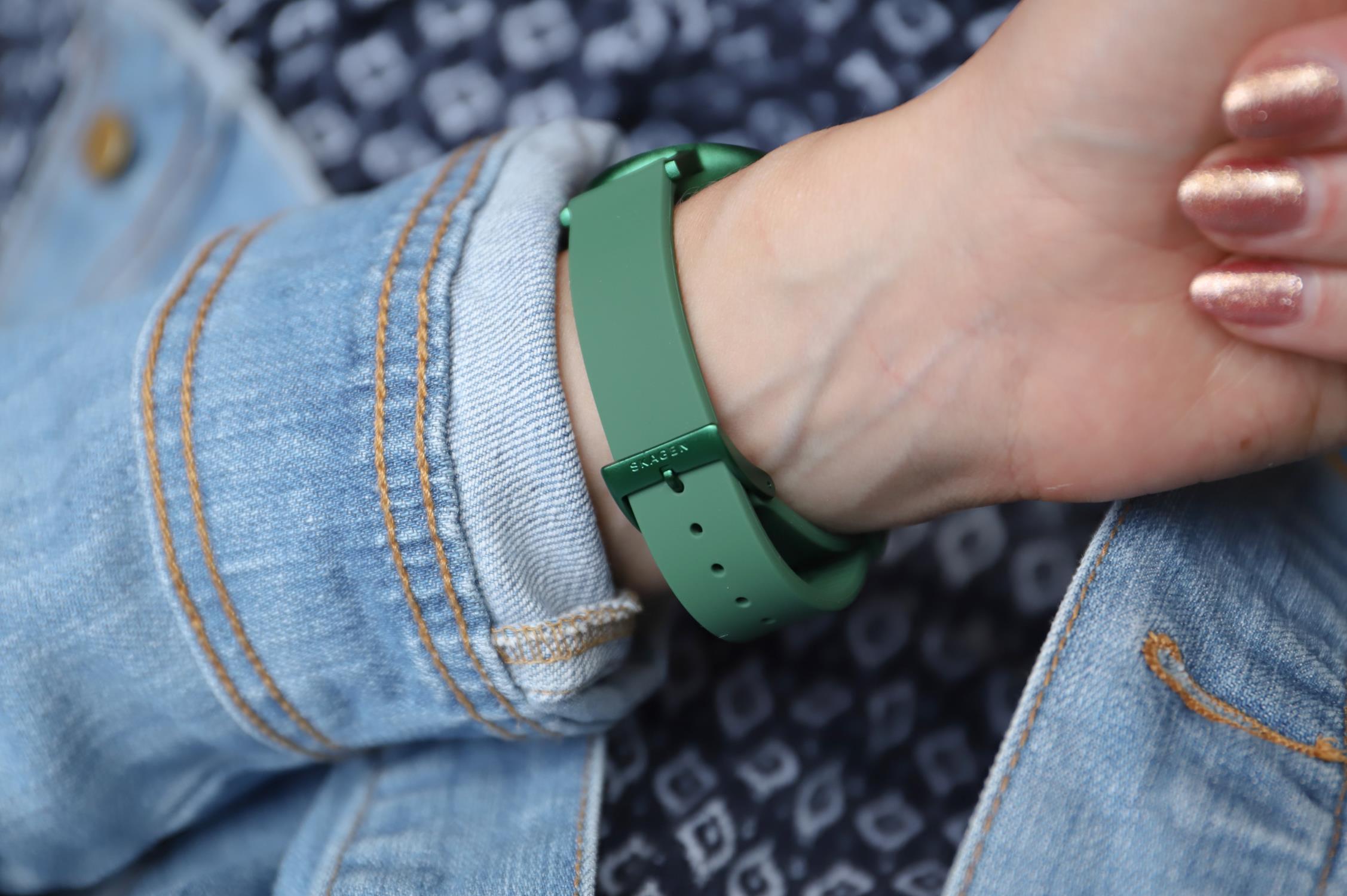 Skagen SKW2804 Aaren Kulor Green Silicone zegarek klasyczny Aaren - miniatura 4