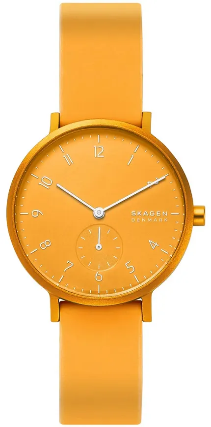 Skagen SKW2808 Aaren Aaren Kulor Yellow Silicone - zdjęcie 1