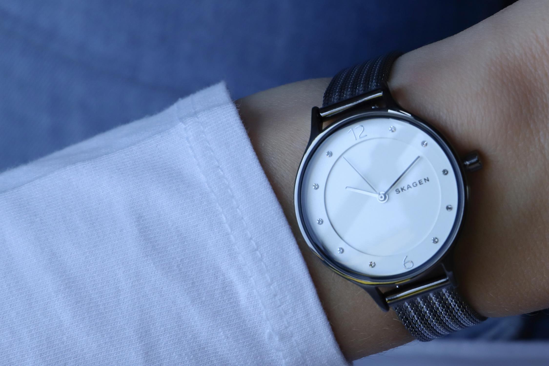 Skagen SKW2750 zegarek szary klasyczny Anita bransoleta - miniatura 5