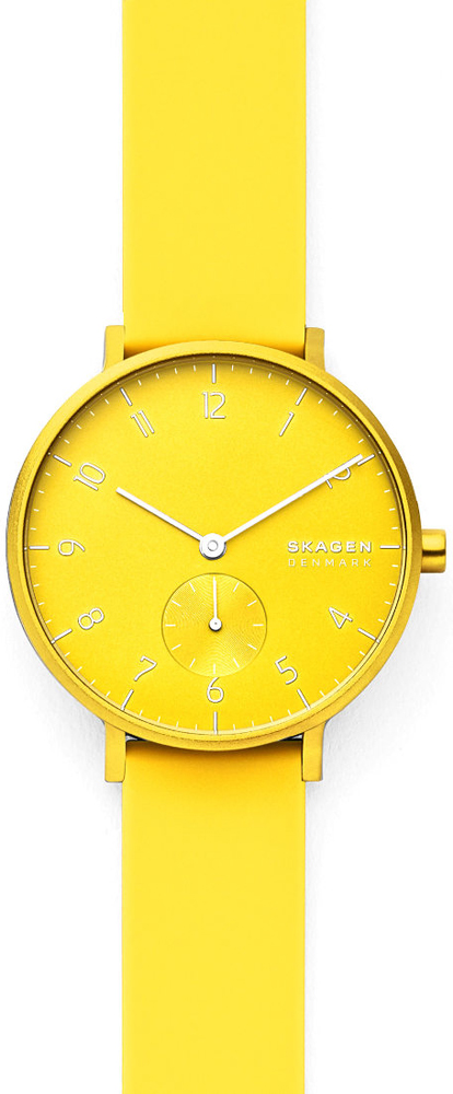 Skagen Aaren Kulor Neon Yellow Silicone SKW2820