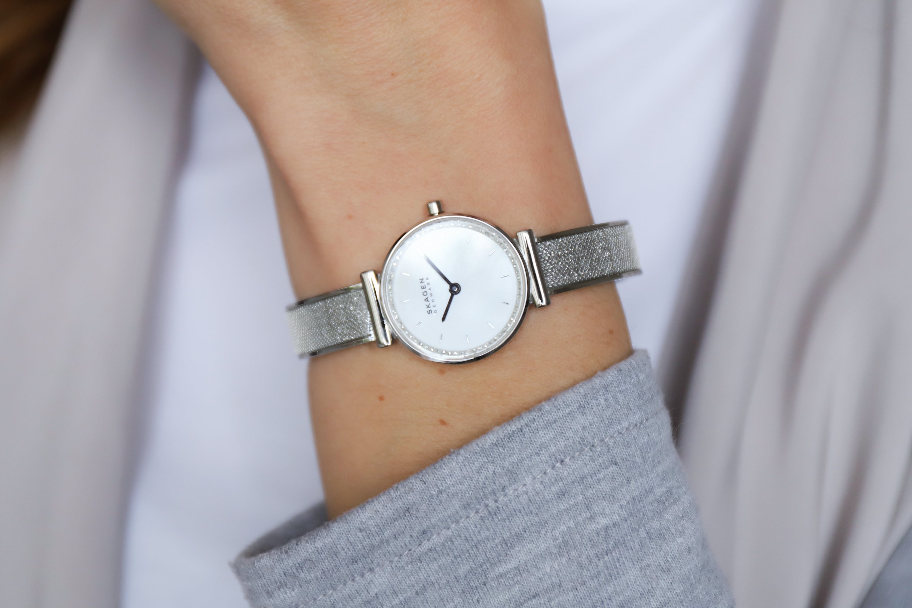Skagen SKW2793 zegarek srebrny klasyczny Annelie bransoleta - miniatura 5