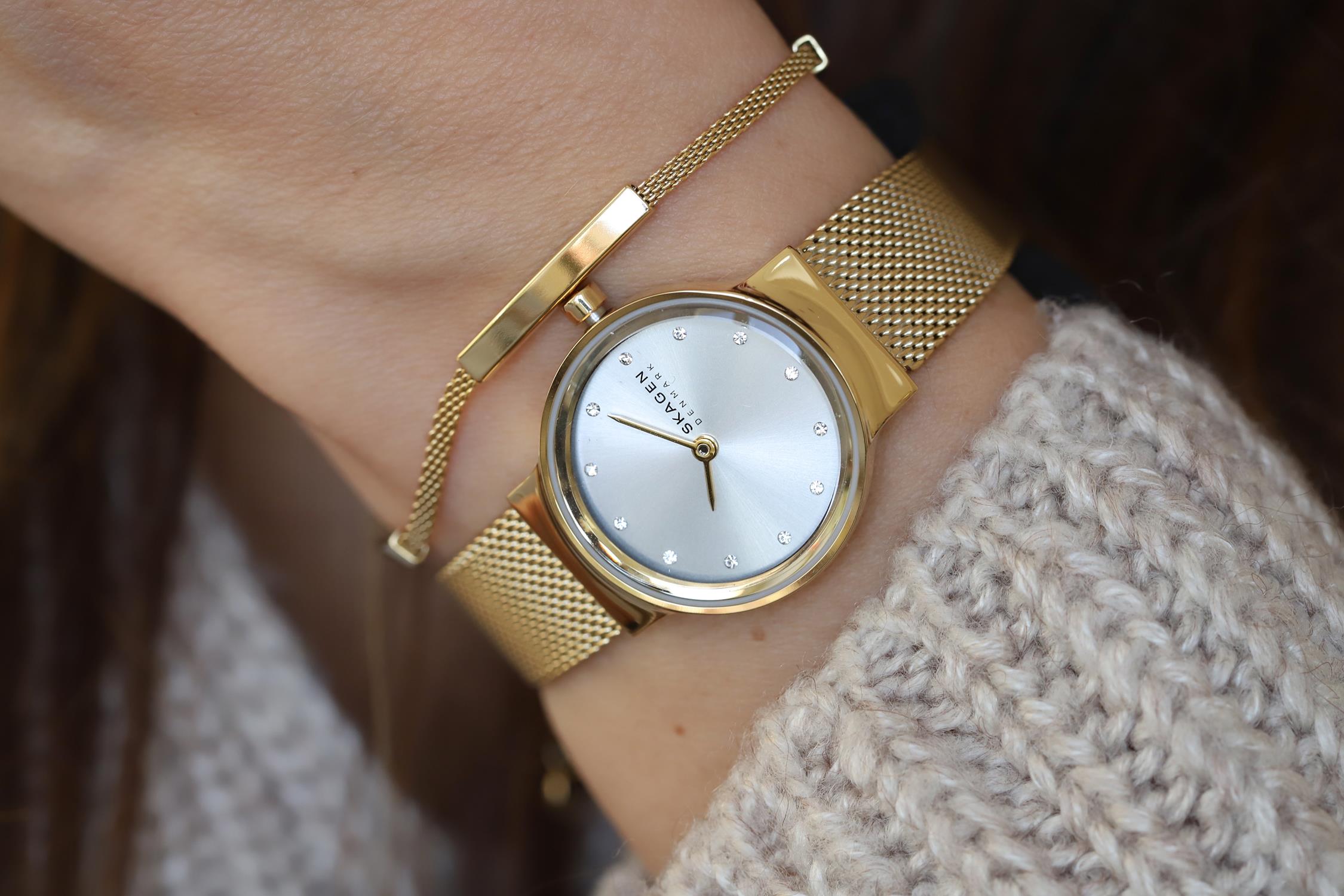 Skagen SKW1108 zegarek złoty fashion/modowy Freja bransoleta - miniatura 5